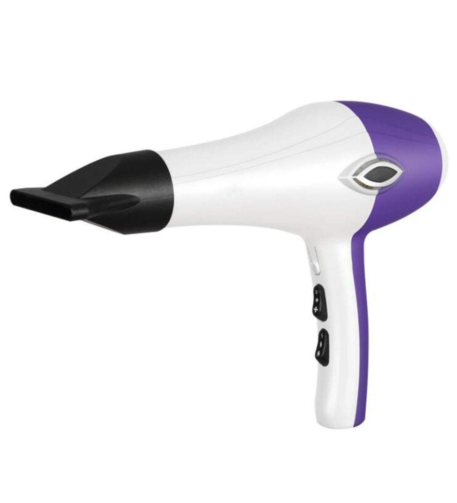 2200 Watt Powerful Professional Ionic Hair Dryer with 2-Speed and 3 Temperature Settings Cool Shot Function AC Motor Salon Fast Blow Dryers with Nozzle for Home and Salon Men and Women Purple Small - Buy Online on GoSupps.com