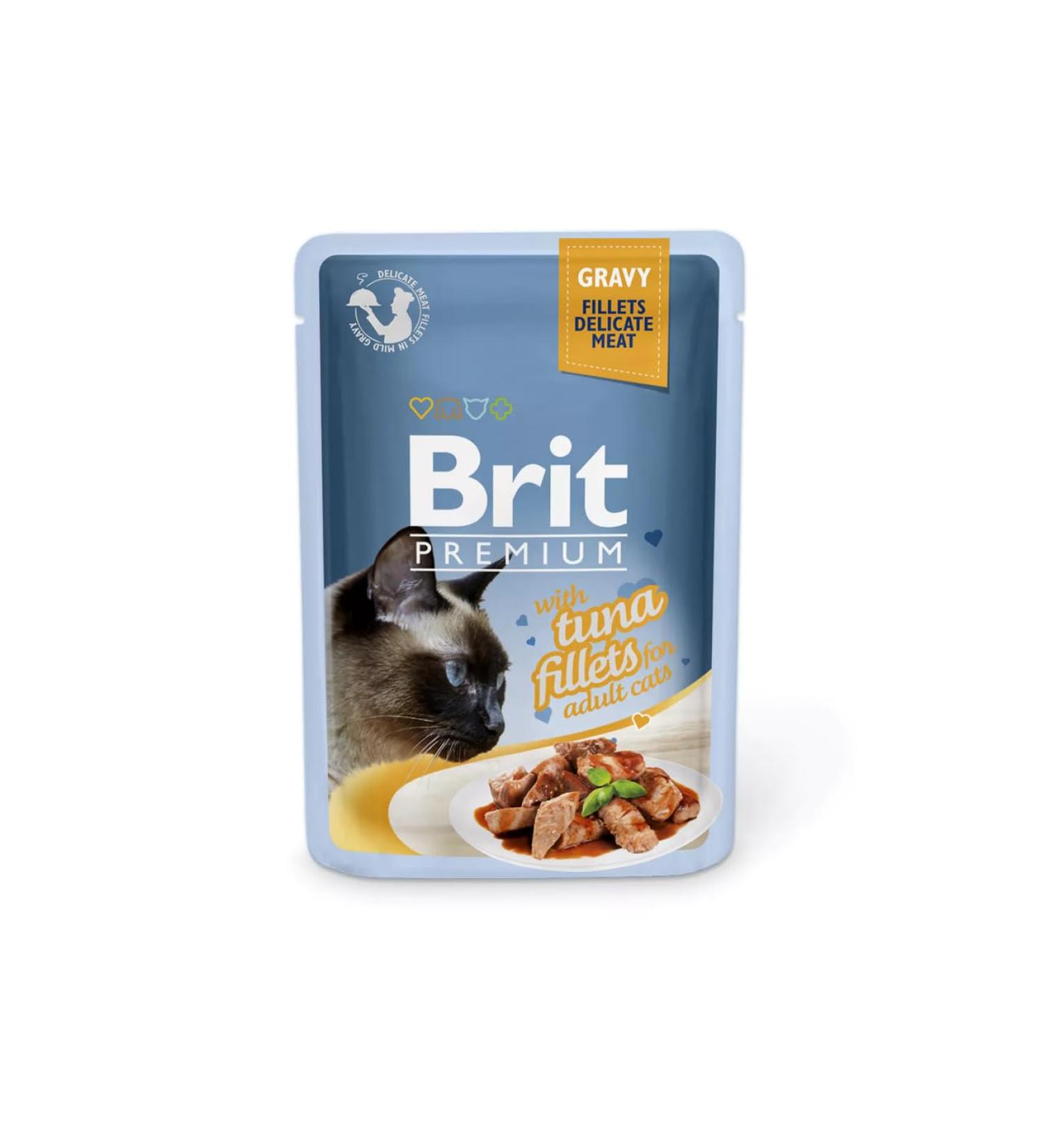 VAFO PRAHA sro Britium Cat Sasz.85G SOS Tuna Fillet wet food