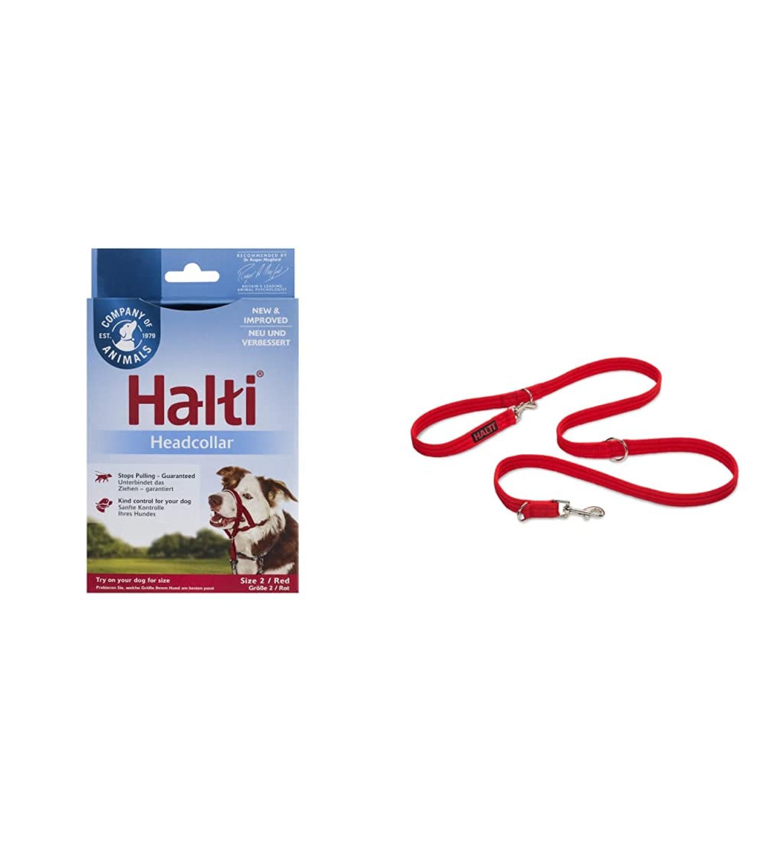 Company of Animals: Halti Headcollar & Double Ended Training Lead Pack suitable for Small Medium and Large dogs - Buy Online on GoSupps.com