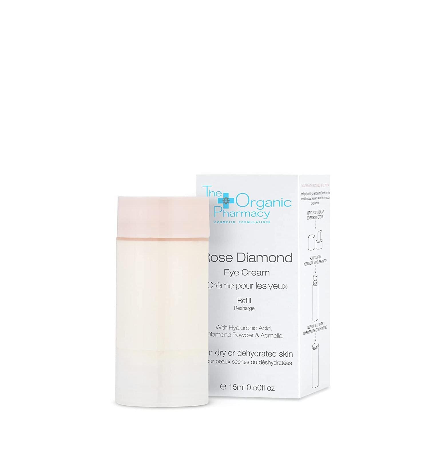 Buy The Organic Pharmacy Refill Rose Diamond Eye Cream 11ml - Best Organic Skincare for Bright Eyes | International Shipping Available - Buy Online on GoSupps.com