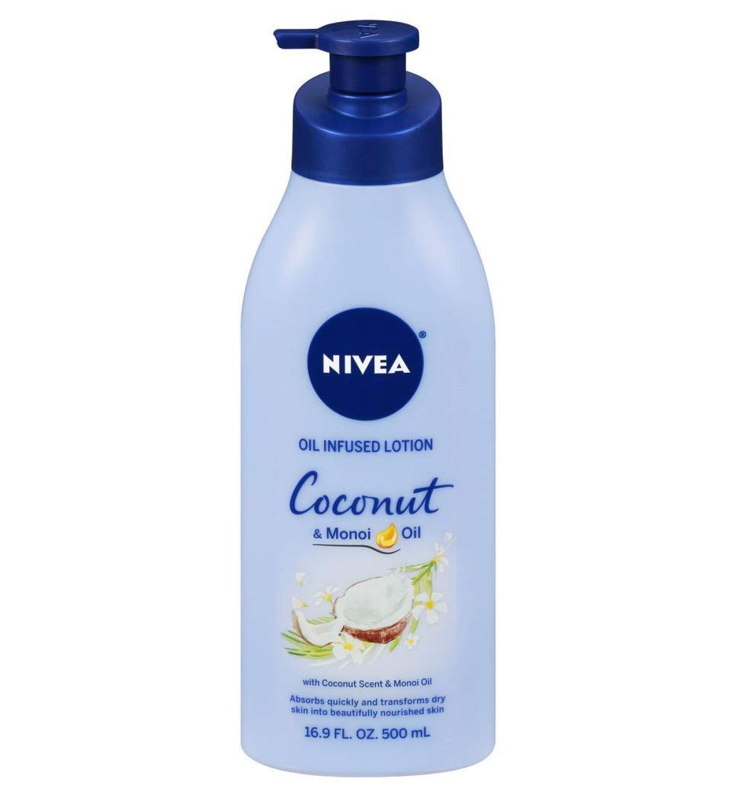Nivea Oil Infused Lotion Coconut & Monoi Oil 16.9 fl oz (500 ml)