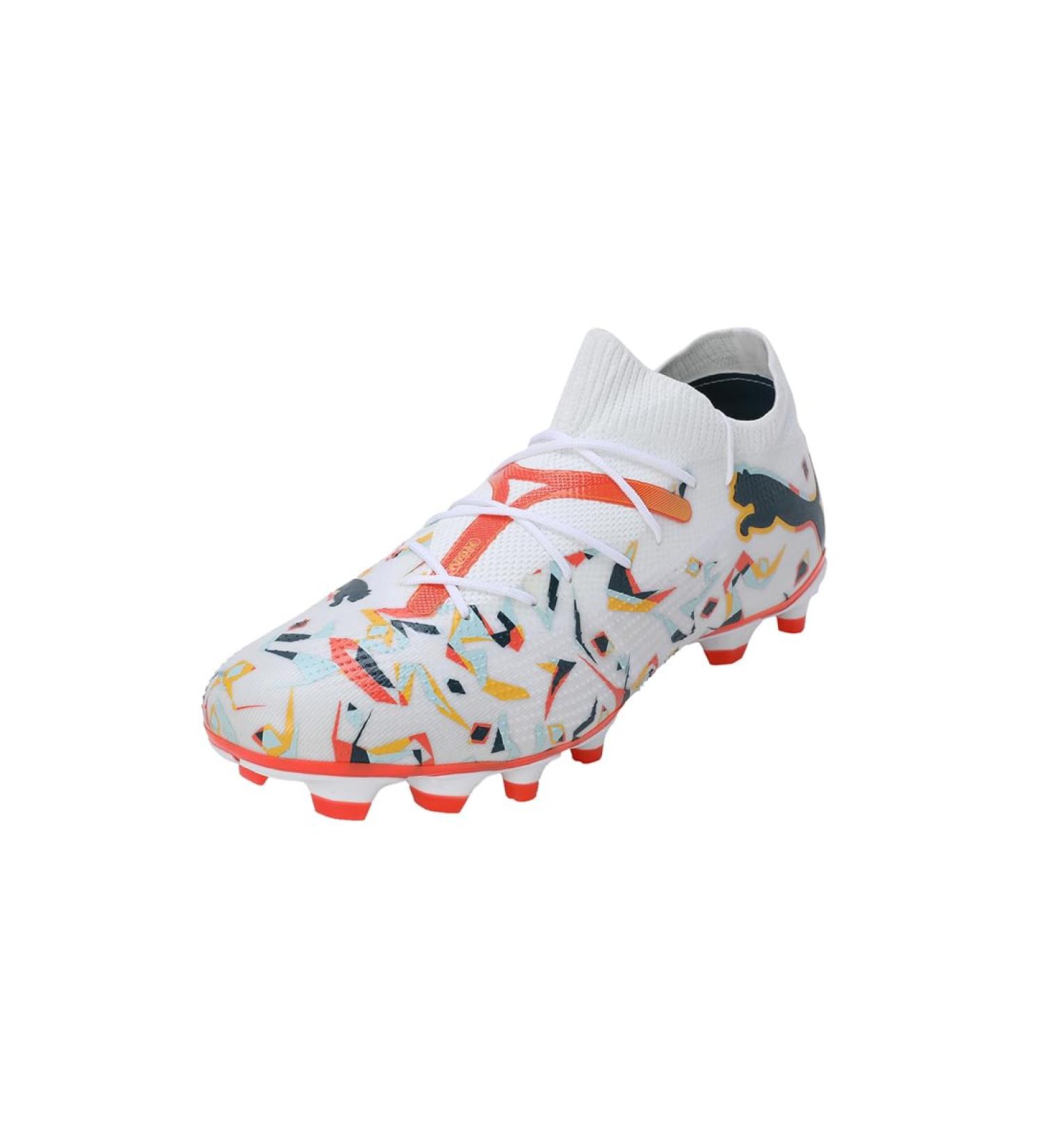 PUMA Men's Future 7 Match Creativity FG/AG Soccer Shoes - White Ocean Tropic Turquoise - Size 43 EU - International Shipping Available - Buy Online on GoSupps.com