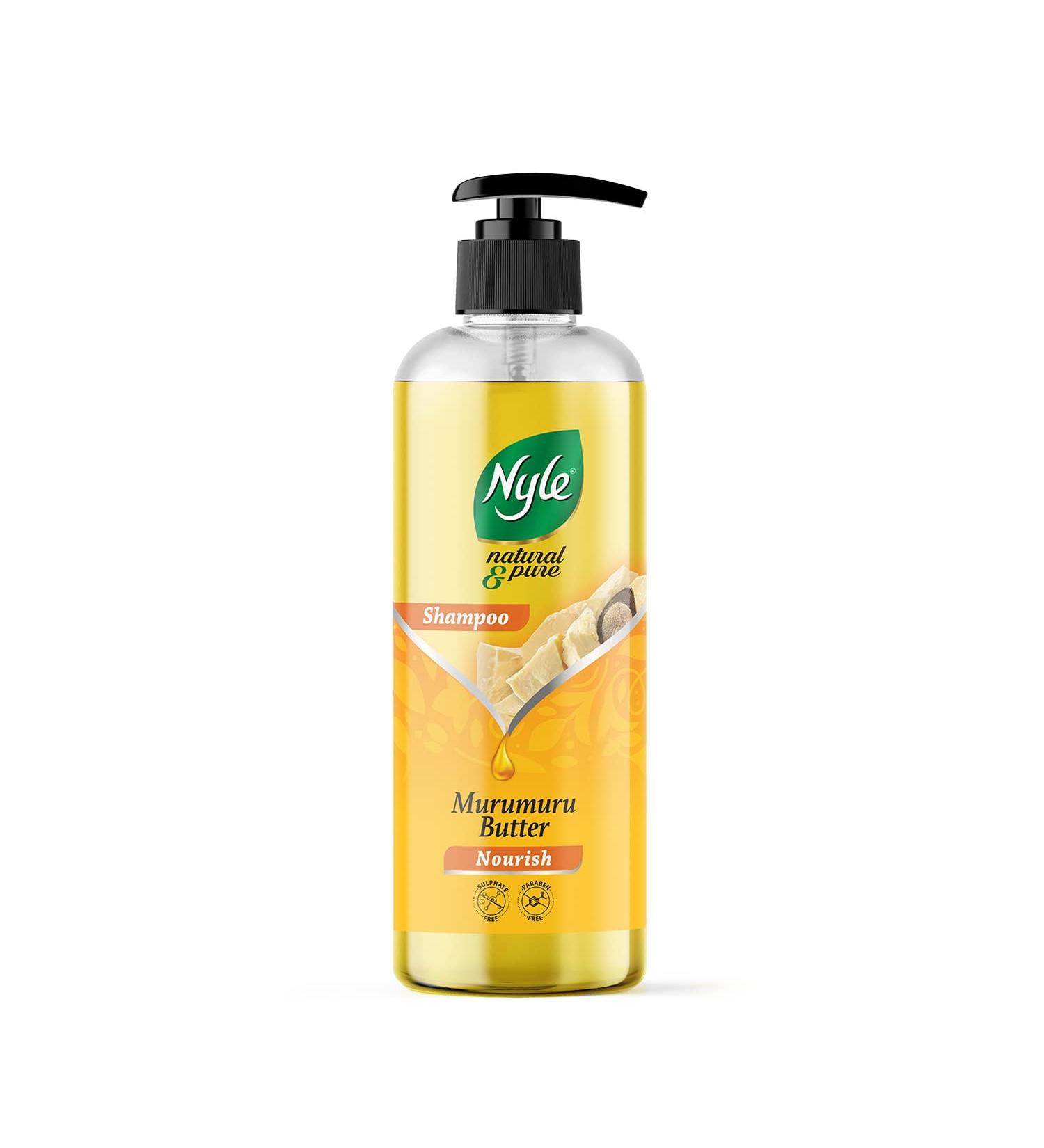 Nyle Natural & Pure Shampoo - Nourishing Hair with Murumuru Butter Paraben & Sulphate Free 475ml for Men & Women - International Shipping Available - Buy Online on GoSupps.com