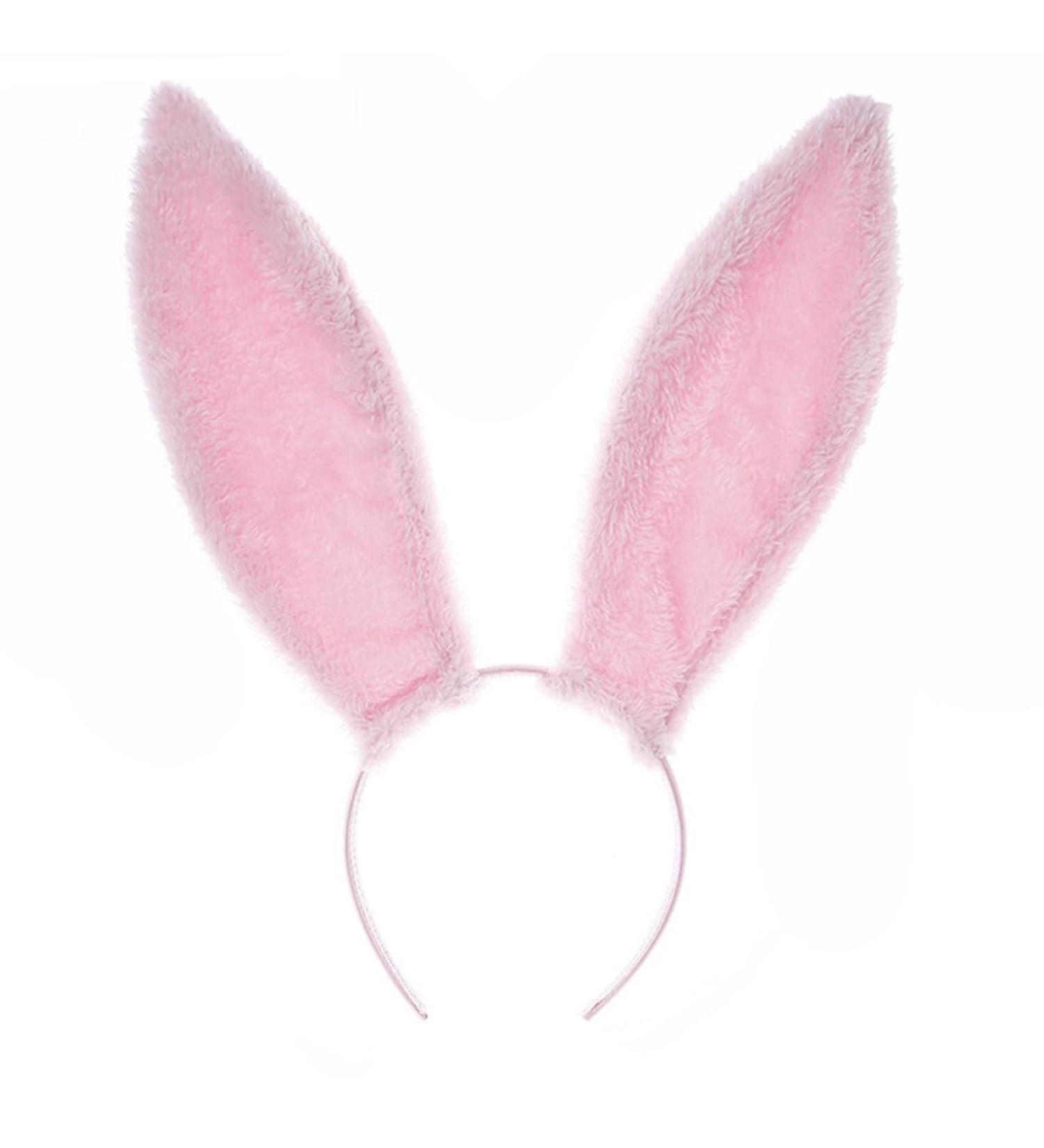 ZHER-LU Bunny Ears Headband Bunny Costume Accessories Women's Headbands Halloween Cosplay Birthday Party Favors (Pink) - Buy Online on GoSupps.com