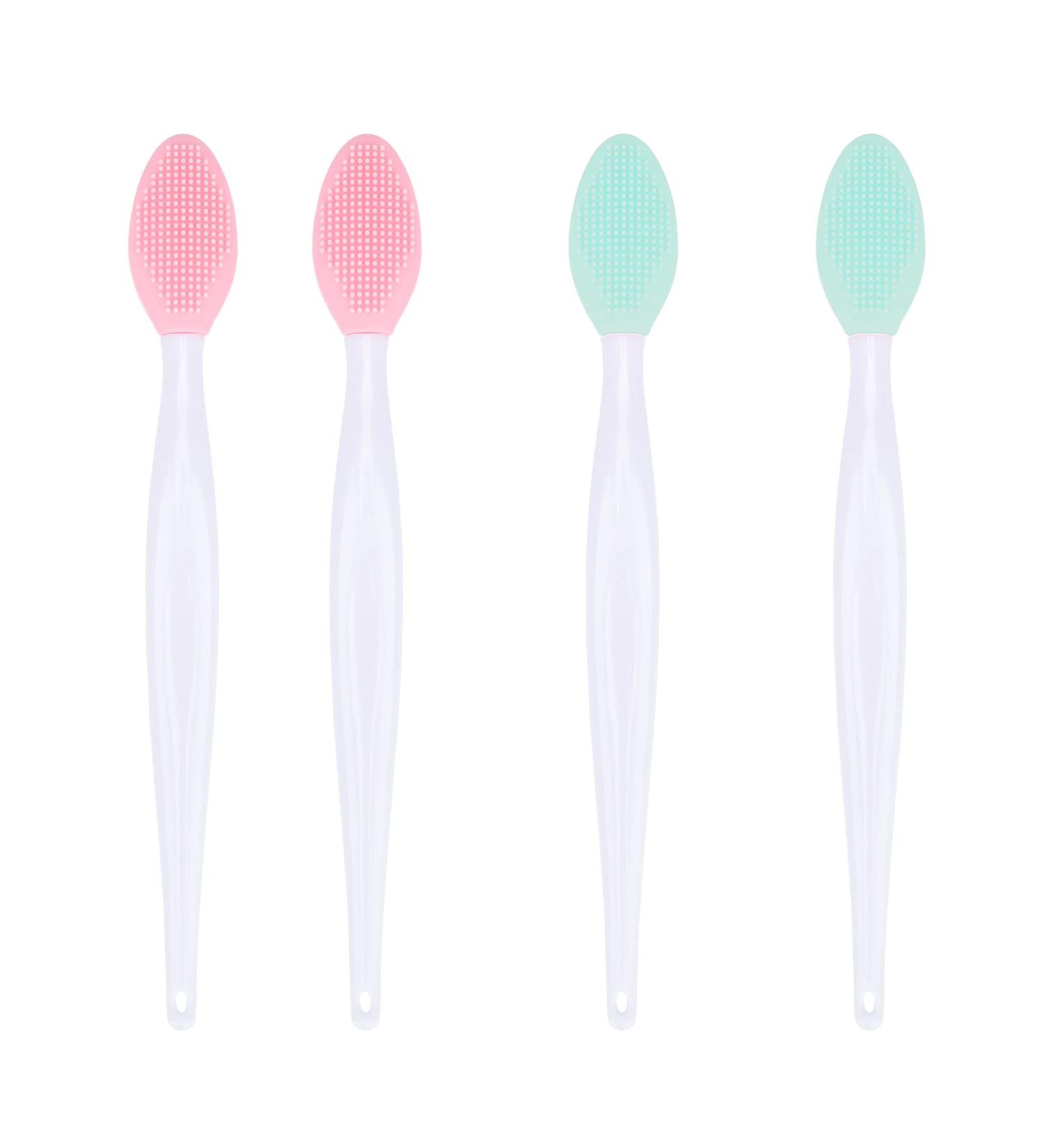 GCQQ 4PCS Silicone Lip Exfoliating Brushes - Double-Sided Scrubber for Lip Exfoliation and Blackhead Cleansing - Buy Online on GoSupps.com