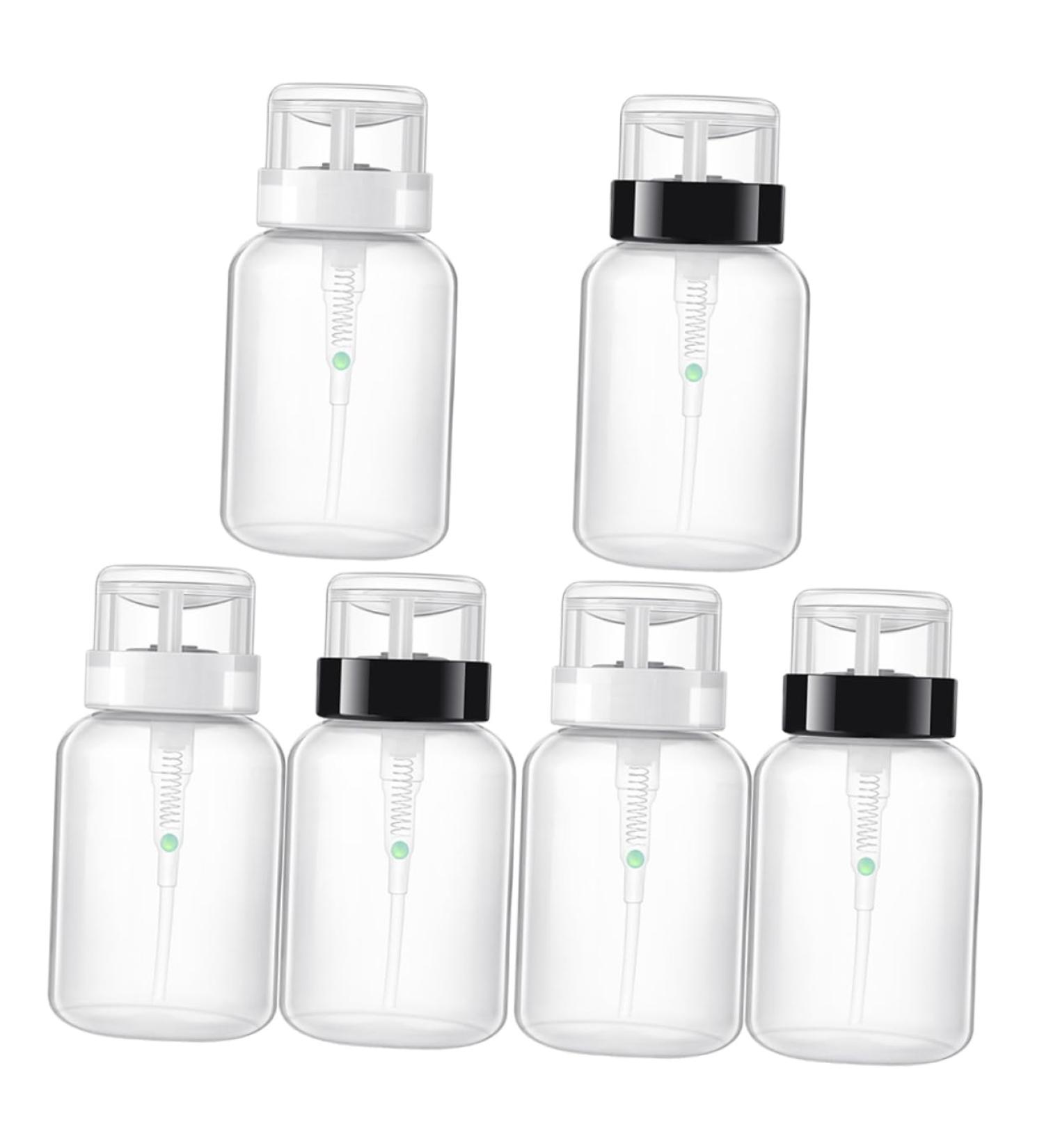 Beaupretty Bottle Lockable Pump Dispensing Bottle for Nail Polish and Makeup Remover push down pump bottle nail art supplies nailpolishh nail polish remover pump nail polisher liquid Art medium Transparent Color - Buy Online on GoSupps.com