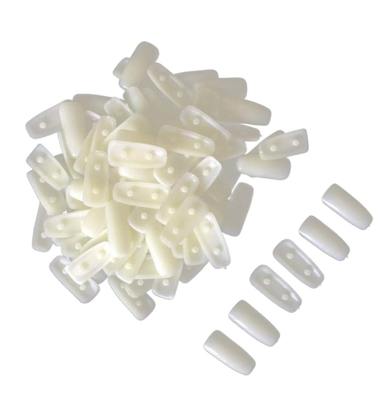 Lurrose 200Pcs Nail Exercise Tips - Replacement Fake Nail Tips for Nail Art Training at Home & Salon - Buy Online on GoSupps.com