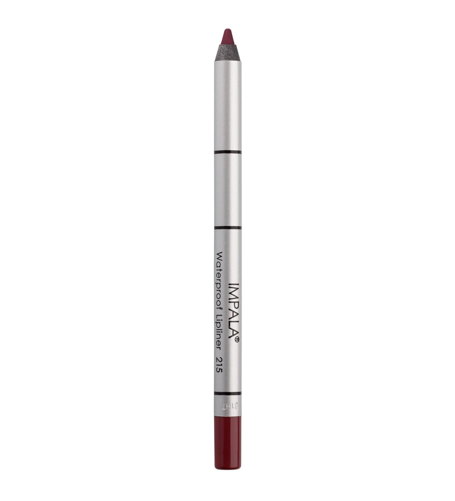 IMPALA | Creamy Waterproof Lip Pencil Burgundy Color 215 | Permanent Lip Liner | Waterproof Lip Pencil | Long-lasting Lip Liner | Volumizing Effect 215 Bordeaux - Buy Online on GoSupps.com