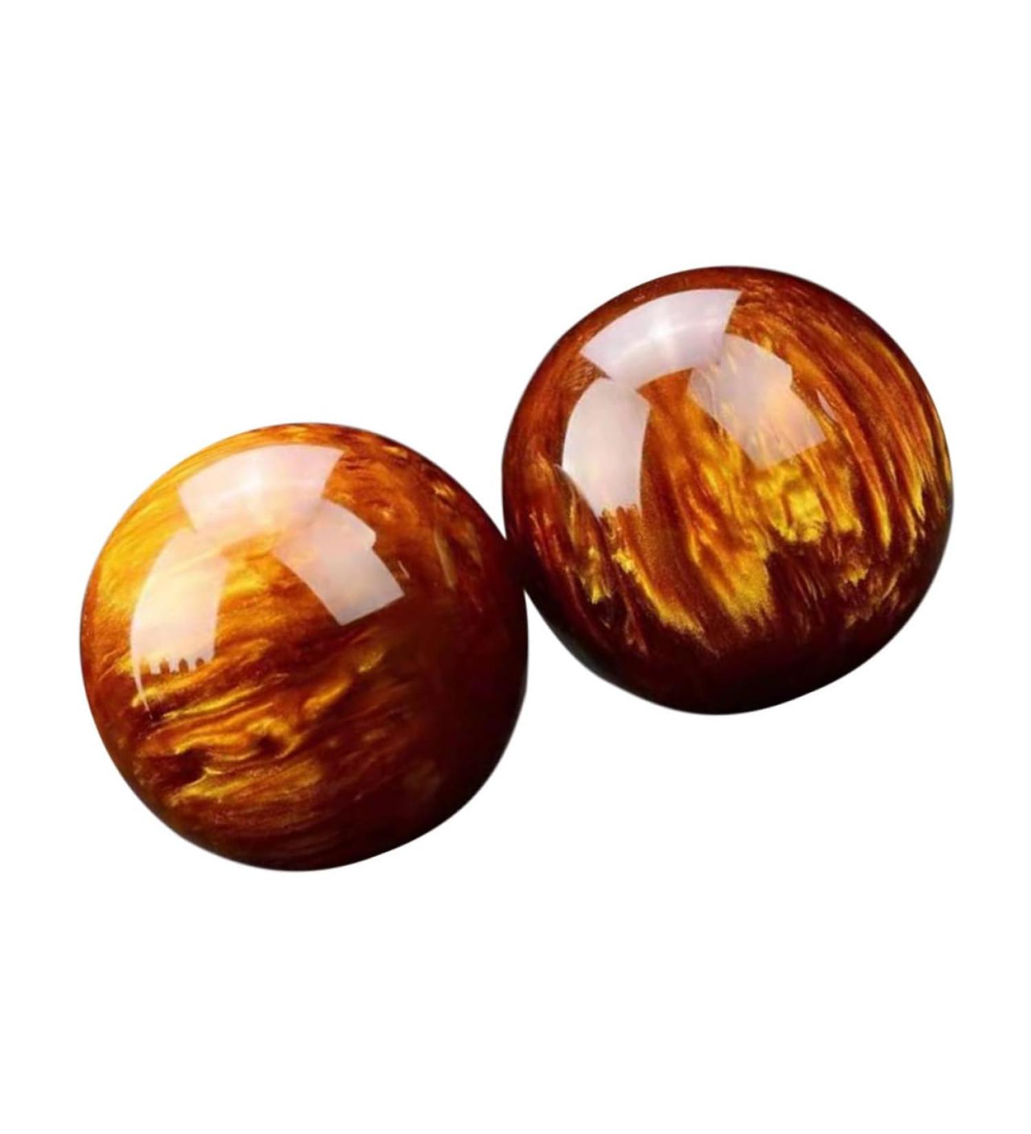 Plafope 2-Piece Health Ball Set - Round Fitness & Hand Massage Tools | Decorative Harz Fitness Balls - Buy Online on GoSupps.com