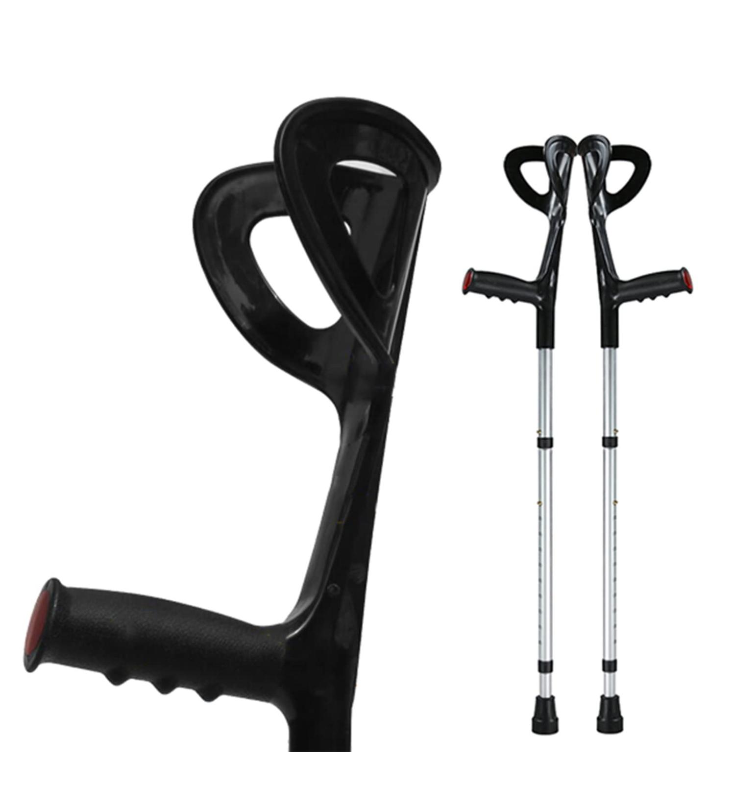 GHFTCCF Folding Crutches for Travel (1 Pair) Crutches for Walking Forearm Crutches for Adult Aluminum Crutches Adjustable Silver Anniversary - Buy Online on GoSupps.com