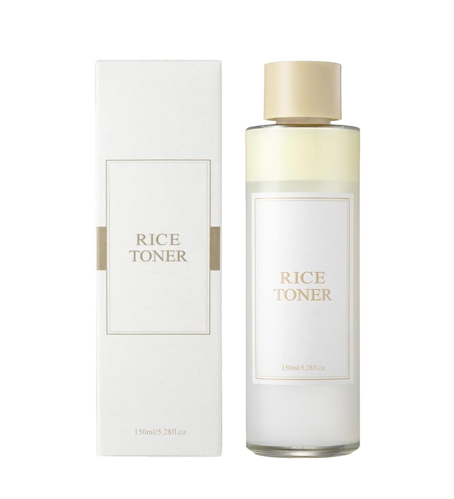 Rice Water Toner 150ml - Hydrating Natural Glow Essence with Rice Extract - Deep Hydration Skin Care Solution (5.28fl oz) - Buy Online on GoSupps.com