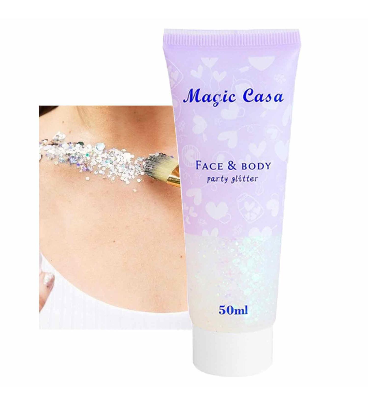  Jildouf Face Glitter Glitter Body Gel Glitter Face Gel for Body and Face | Christmas Glitter Cosmetic Art Loose Cream Diamond Rhinestone Makeup Party Festival Jildouf - Buy Online on GoSupps.com