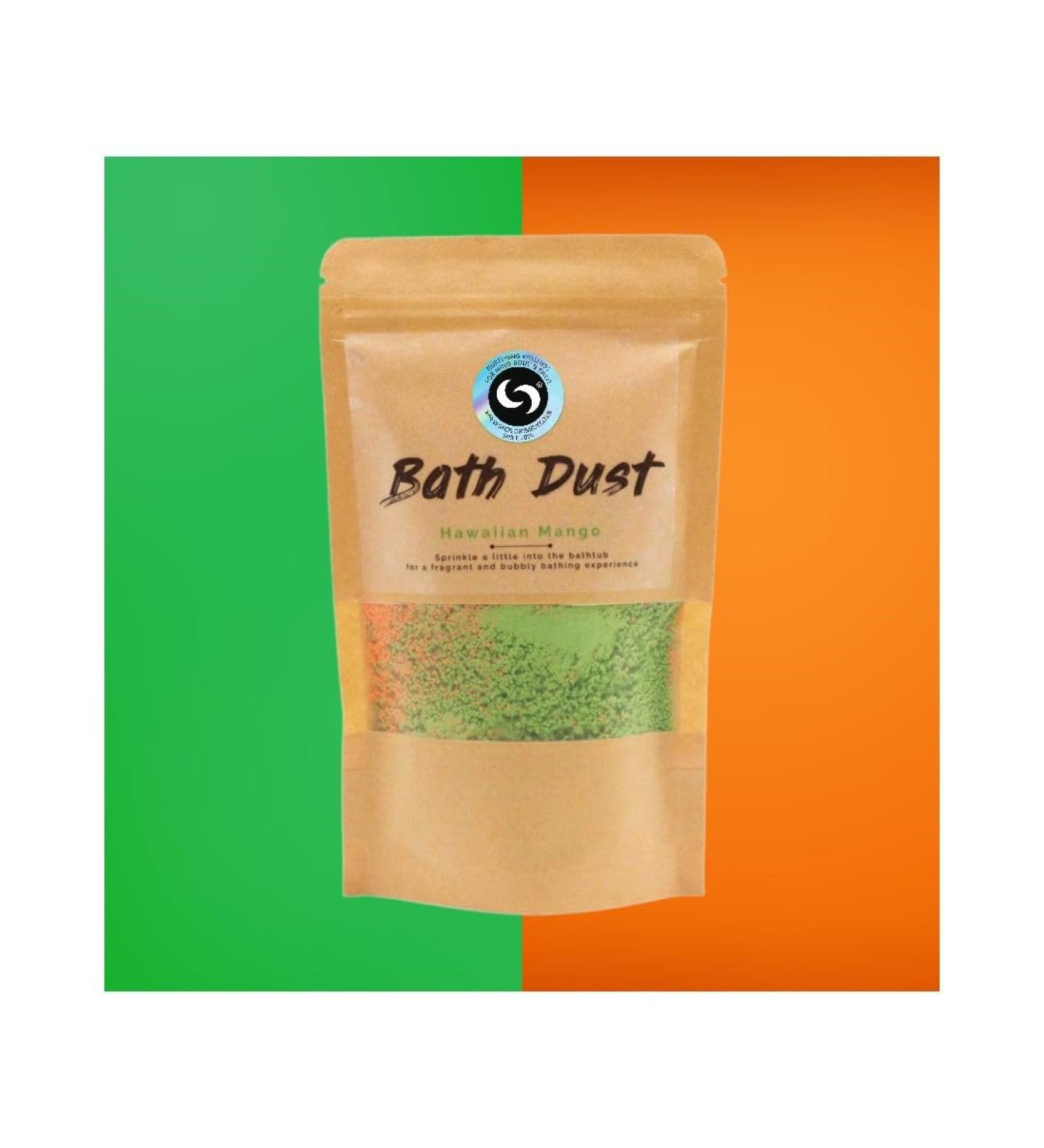 Hawaiian Mango' Magic Bubble Bath Dust. The Vibrant Relaxing Magical Luxury Powdered Bath Bomb Experience with Shea Butter 190g  - Buy Online on GoSupps.com