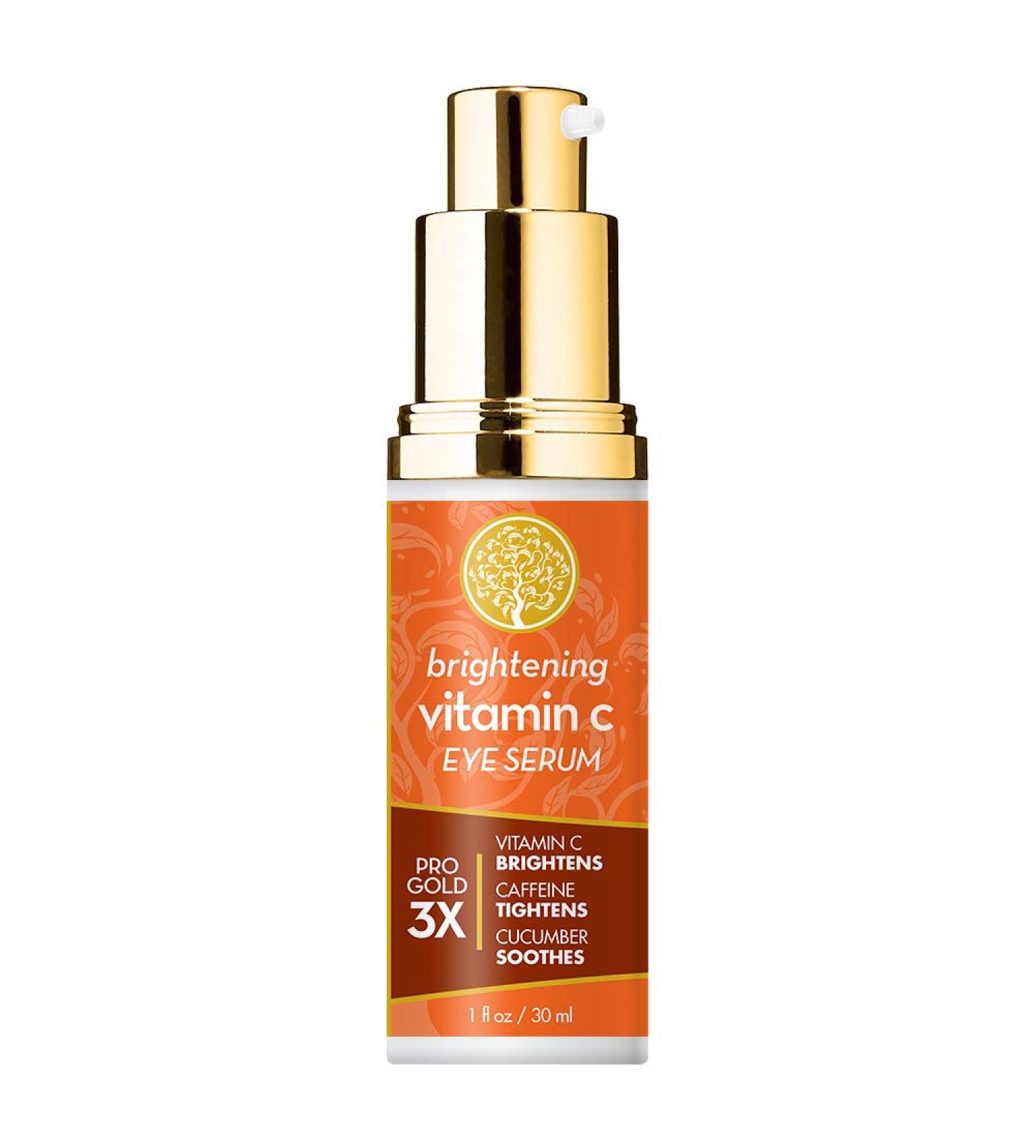 Arganatural Brightening Vitamin C Eye Lift Serum 1oz - Skin Brightening & Firming Formula - Buy Online on GoSupps.com