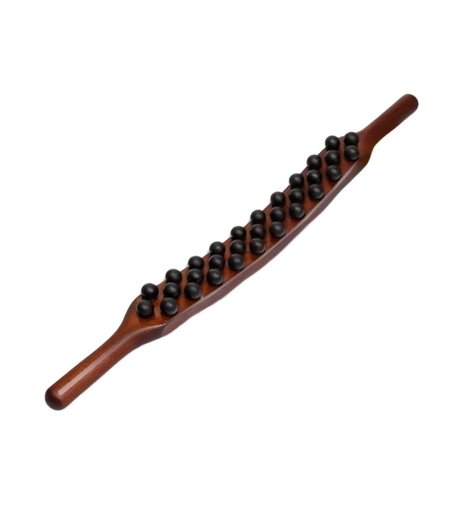 Massage Wood Stick Set - 3 Series Pearl Point Treatment Tool for Muscle Relaxation & Cellulite Massaging - Buy Online on GoSupps.com