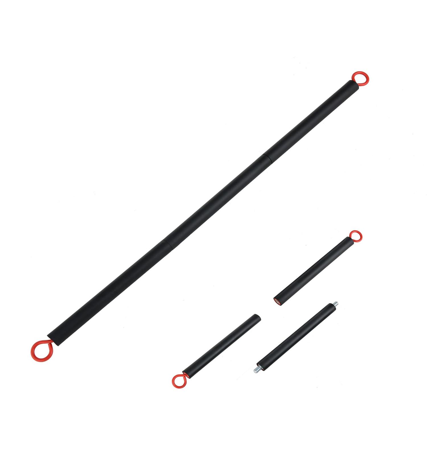 Portable Steel Resistance Band Bar - Fitness & Pilates Workout Equipment for Home Gym - Buy Online on GoSupps.com