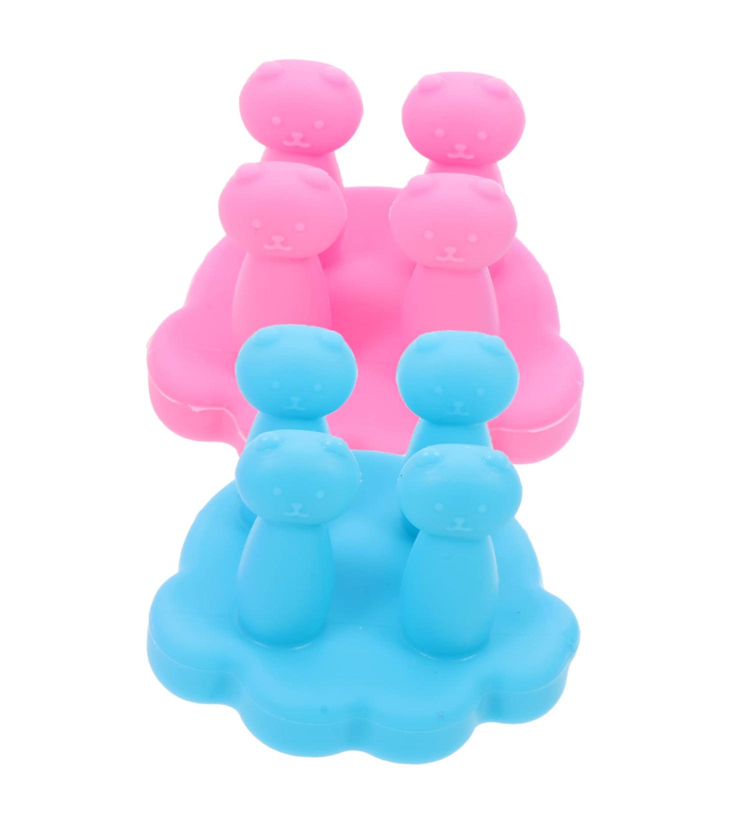 Abaodam Silicone Toothbrush Holder - Wall Hooks for Bathroom | Hanging Toothbrush & Razor Hook - Buy Online on GoSupps.com