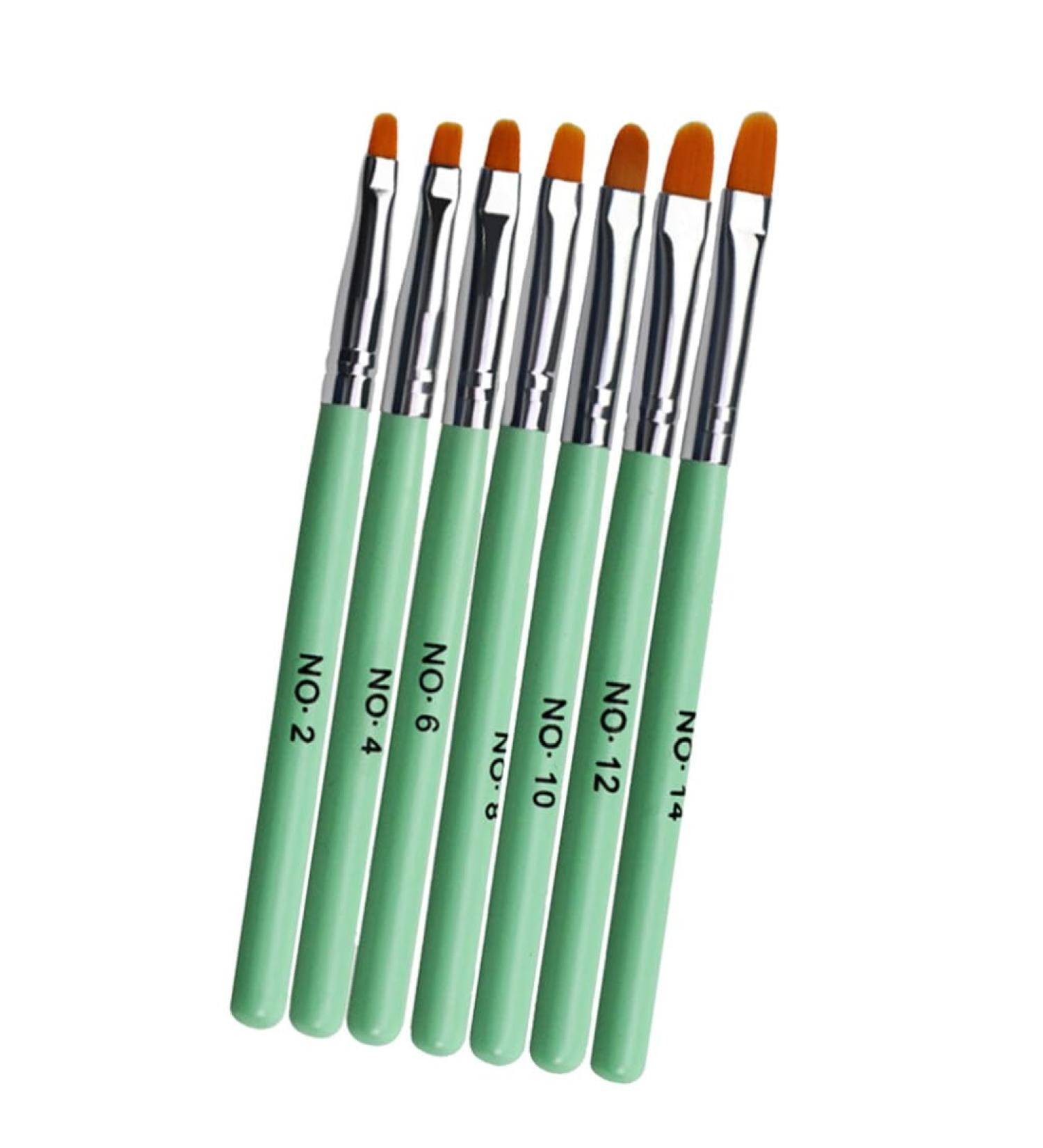 Beaupretty 1 Set manicure tools nail tools nail art decoration Nail Art Pen pinceles para u as acrilicas Nail Manicure Accessories Nail Decoration gel Nail Pen decorate Wooden pole 13.8x1cm Green - Buy Online on GoSupps.com