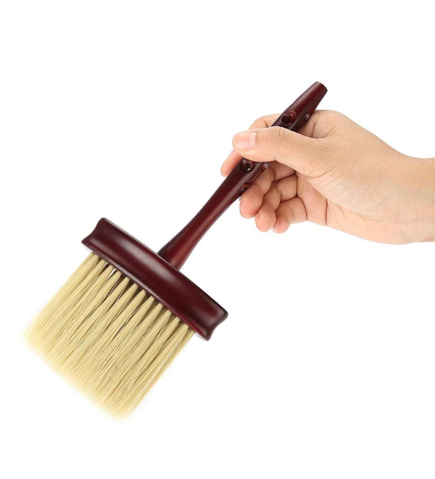 Hairdressing Neck Brush Barber Duster Brush Neck Brush Neck Brush Horsehair Hairdressing Neck Duster Hair Brush with Handle Neck Brush for Barber Shop Salon Home Wooden Sweeping Brush - Buy Online on GoSupps.com