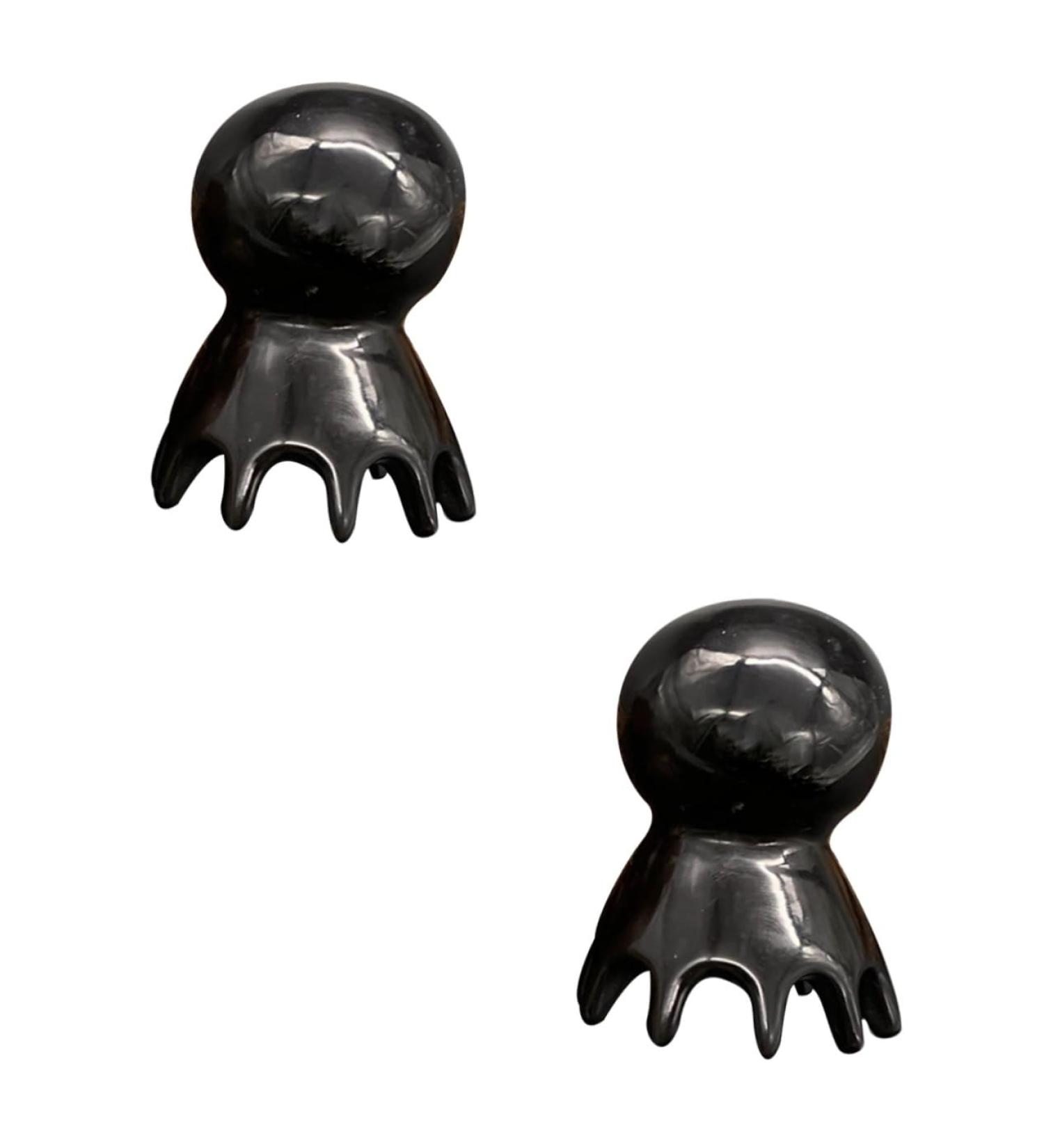 Fomiyes 2-Piece Octopus Massage Comb Set | Natural Handmade Yak-Horn Head Massager for Women | Handcrafted Hair Care Tools - Buy Online on GoSupps.com