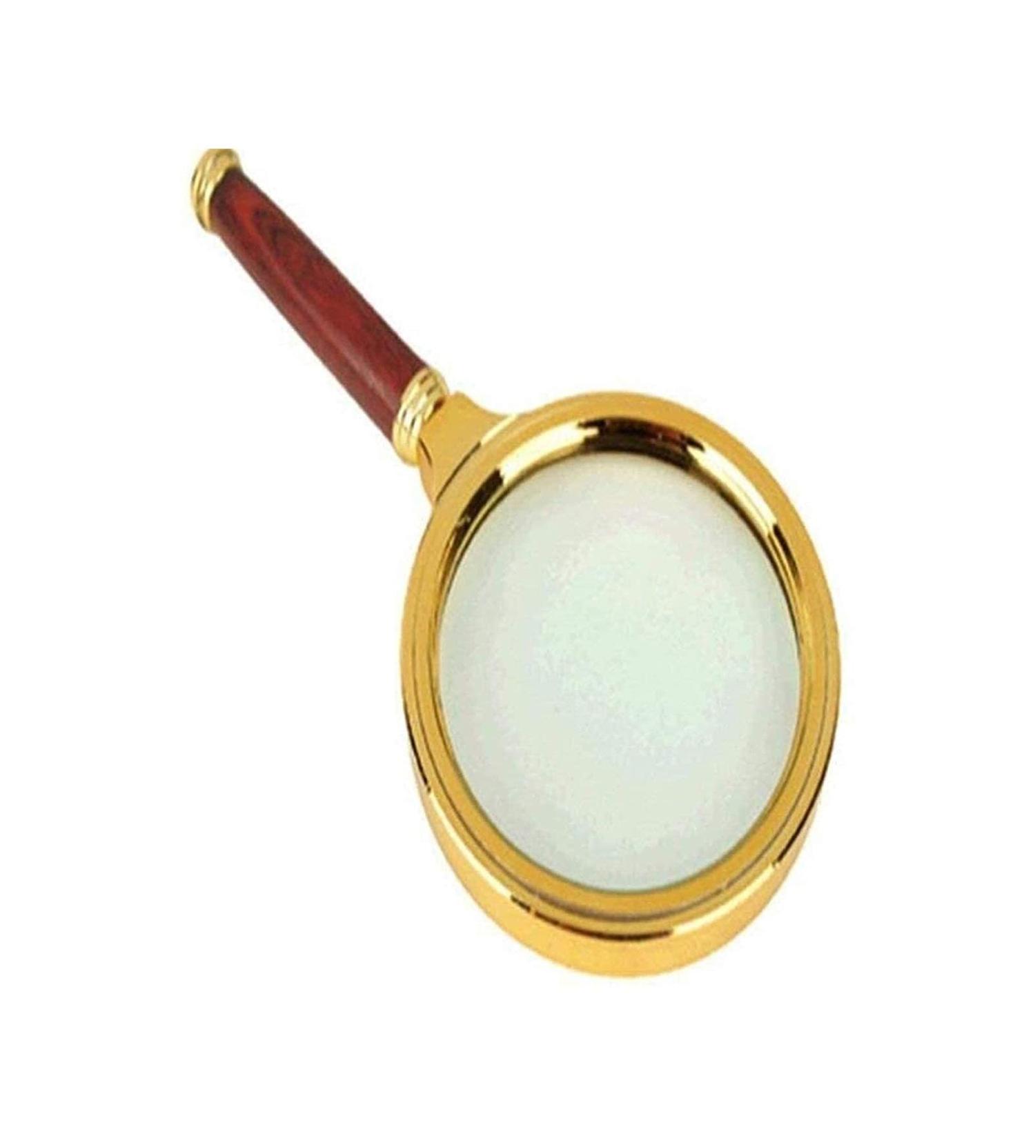 Spacmirrors Magnifying Glass 80Mm Magnifying Glass Mahogany Hand-held Magnifying Glass Magnifying Glass for Reading Circuit Appraisals Magnifier - Buy Online on GoSupps.com
