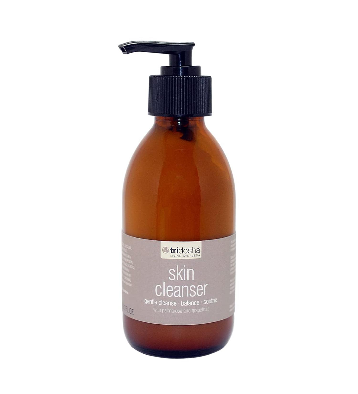 Tri-Dosha Living Ayurveda Facial Cleanser Make Up Remover & Skin Cleanser 200ml - Vegan - Hydrating & Nourishing Facial Wash - Palmarosa Grapefruit Lemon Essential Oils - All-Natural Ingredients Facial Cleanser (200ml) - Buy Online on GoSupps.com