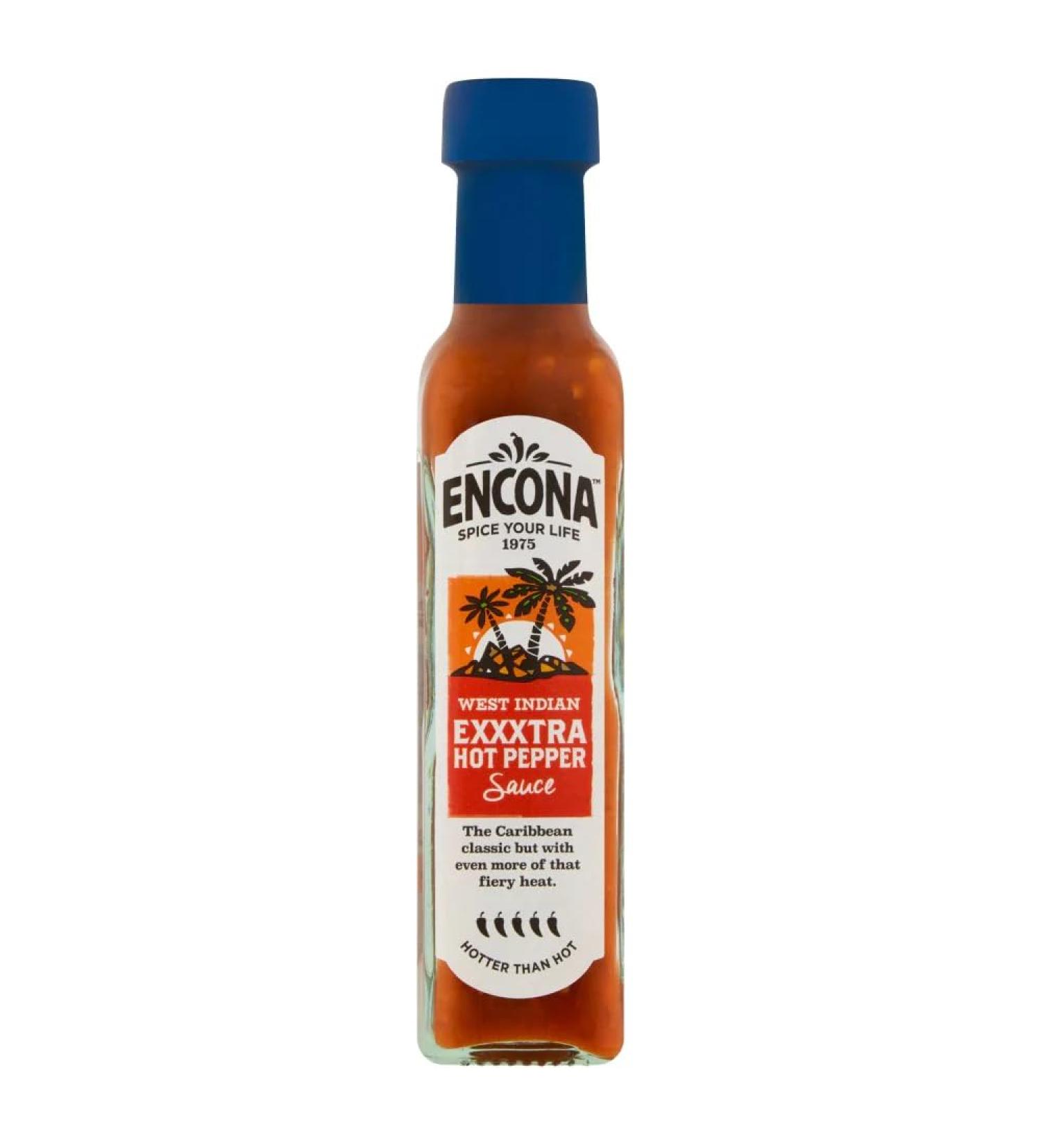 Encona West Indian Exxxtra Hot Pepper Sauce 142ml-Food