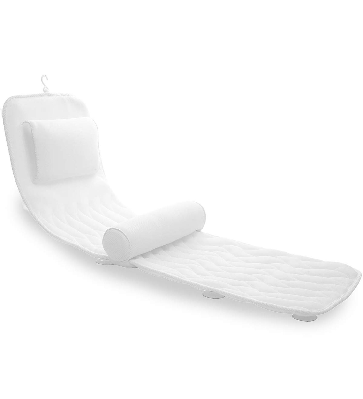 Premium AEROiVi Full Body Bath Pillow with Lumbar Support - 14 Suction Cups, 3D Air Mesh - Universal Fit for Ultimate Comfort - Buy Online on GoSupps.com