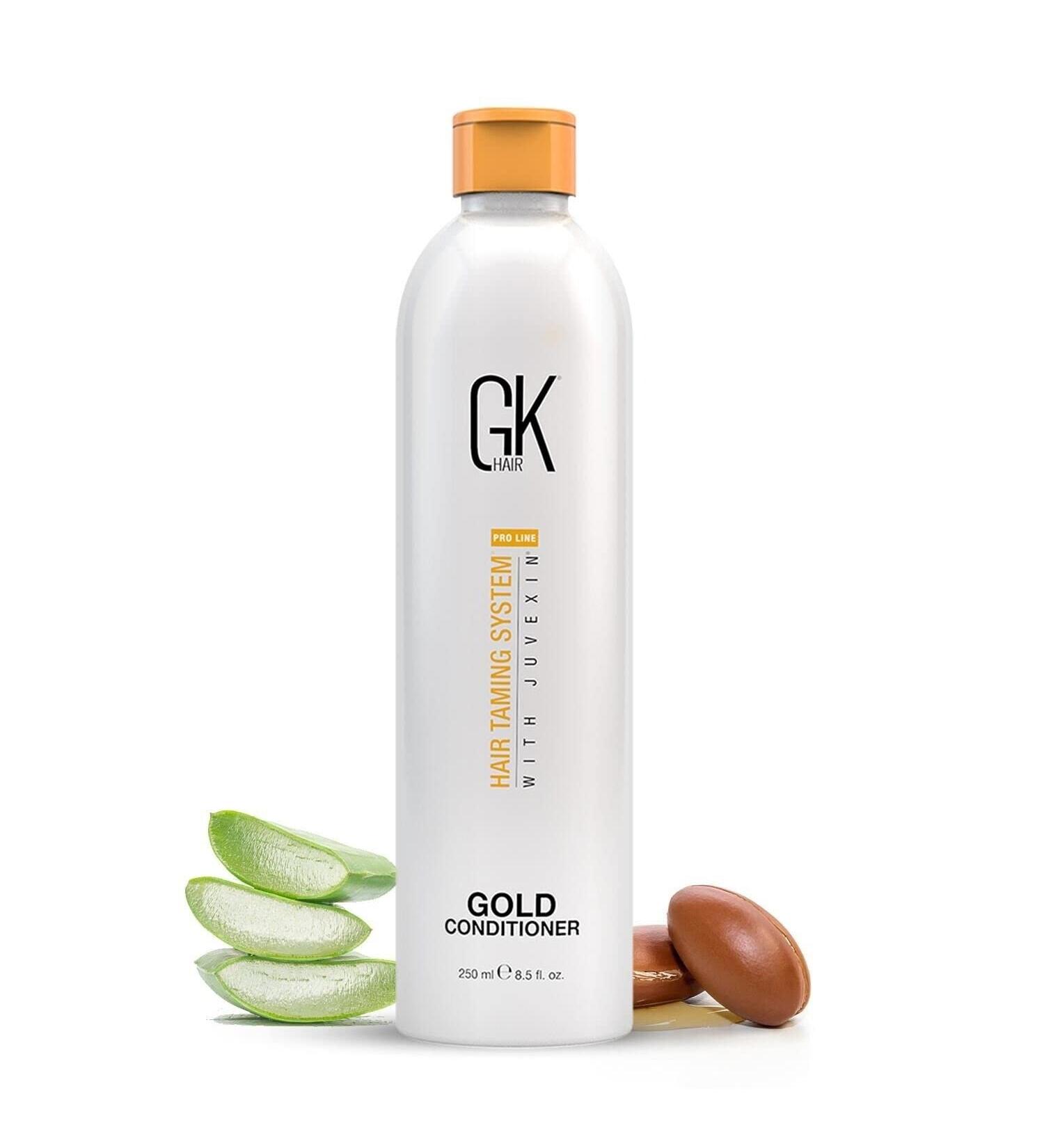 GK Hair Global Keratin Gold Tarling 250ml | Moisturizing Conditioner with Argan Oil & Shea Butter | Gloss & Protection for All Hair Types - Buy Online on GoSupps.com