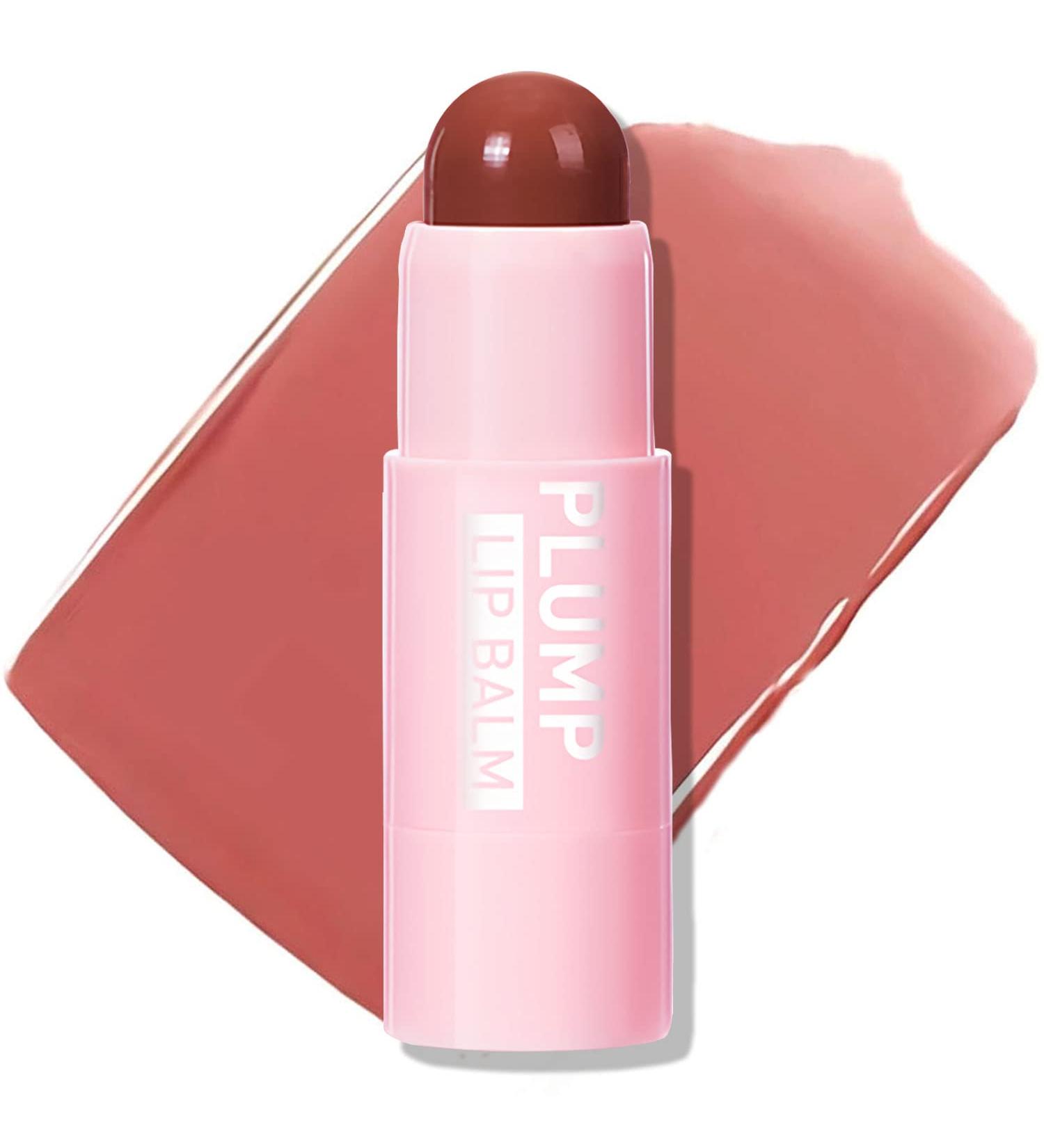 Plumping Lip Balm: Hydrating Tinted Lip Polish for Dry, Cracked Lips - Deep Nourishing Moisturizing Lip Gloss (Brown Vermeil) - Buy Online on GoSupps.com