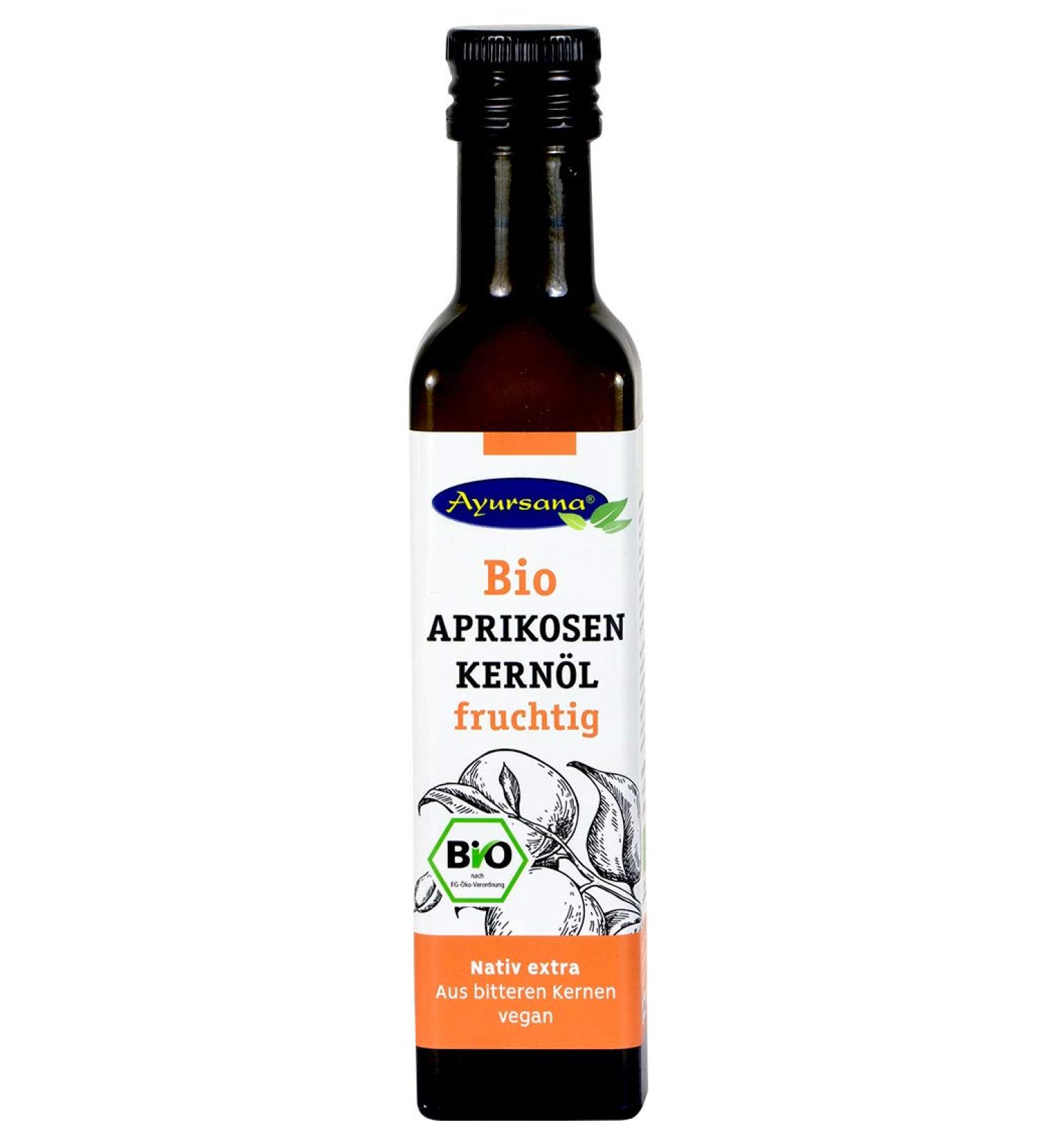 Buy Ayursana Organic Apricot Kernel Oil 250ml - Premium Quality for Skin & Hair | International Shipping Available - Buy Online on GoSupps.com