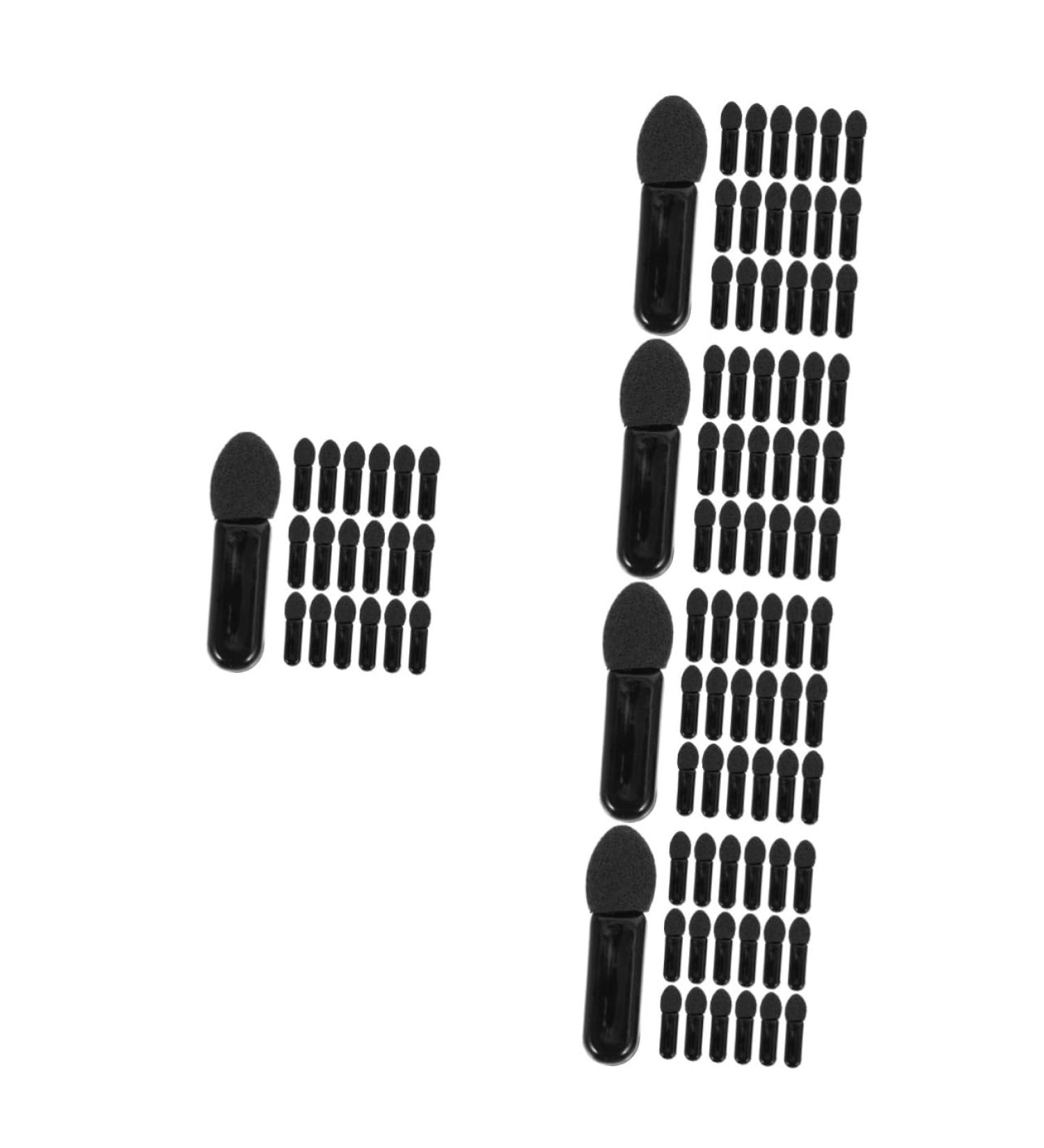 Didiseaon 500 Pcs Mini Eyeshadow Swab Lip Scrub Brush Mini Lip Brush Eyeshadow Sponge Brush Black Plastic - Buy Online on GoSupps.com