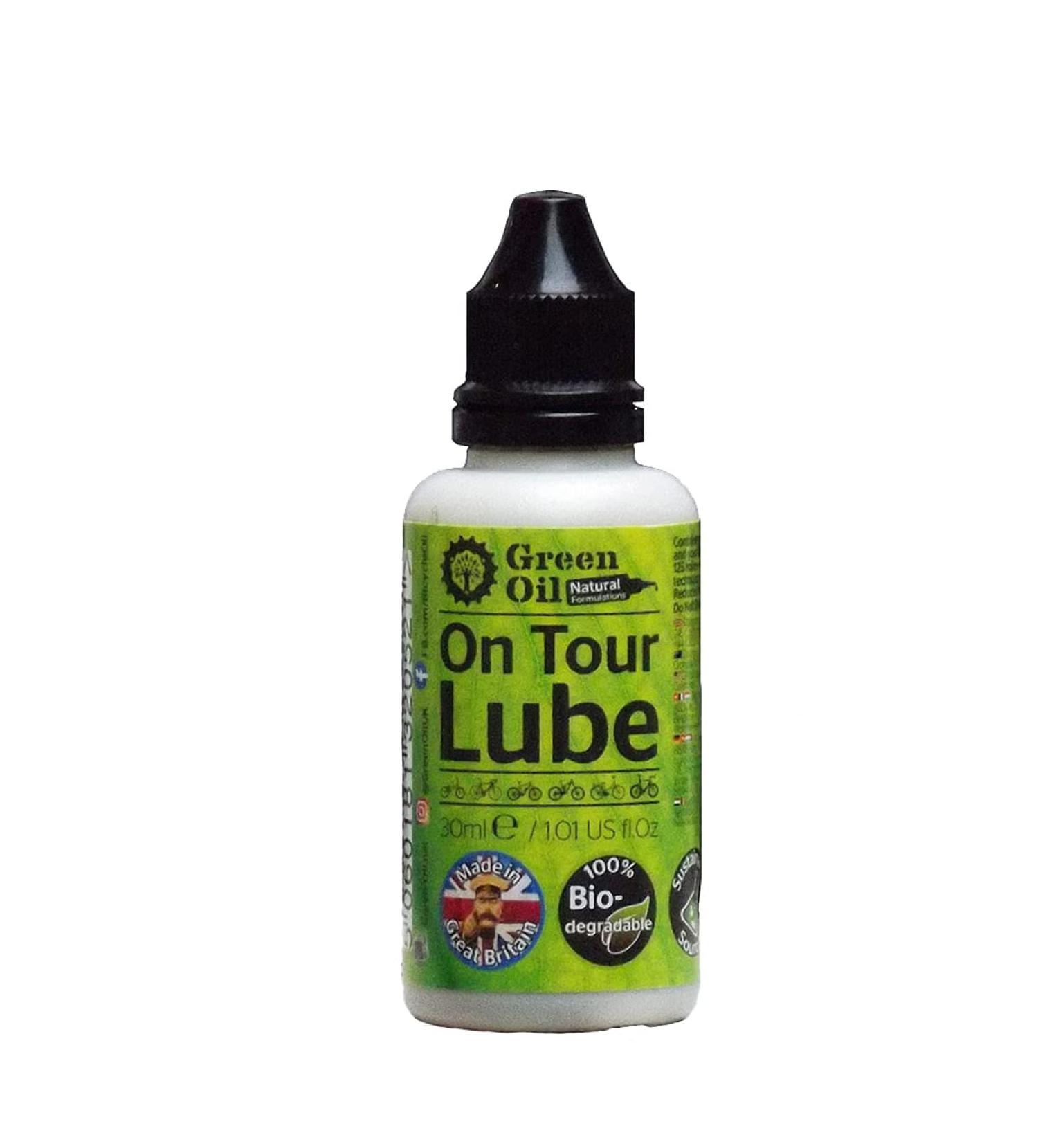 Green Oil On Tour 30ml Chain Lube - Wet & Dry, Biodegradable, Eco-Friendly | Made in UK - 1 Pack - Buy Online on GoSupps.com