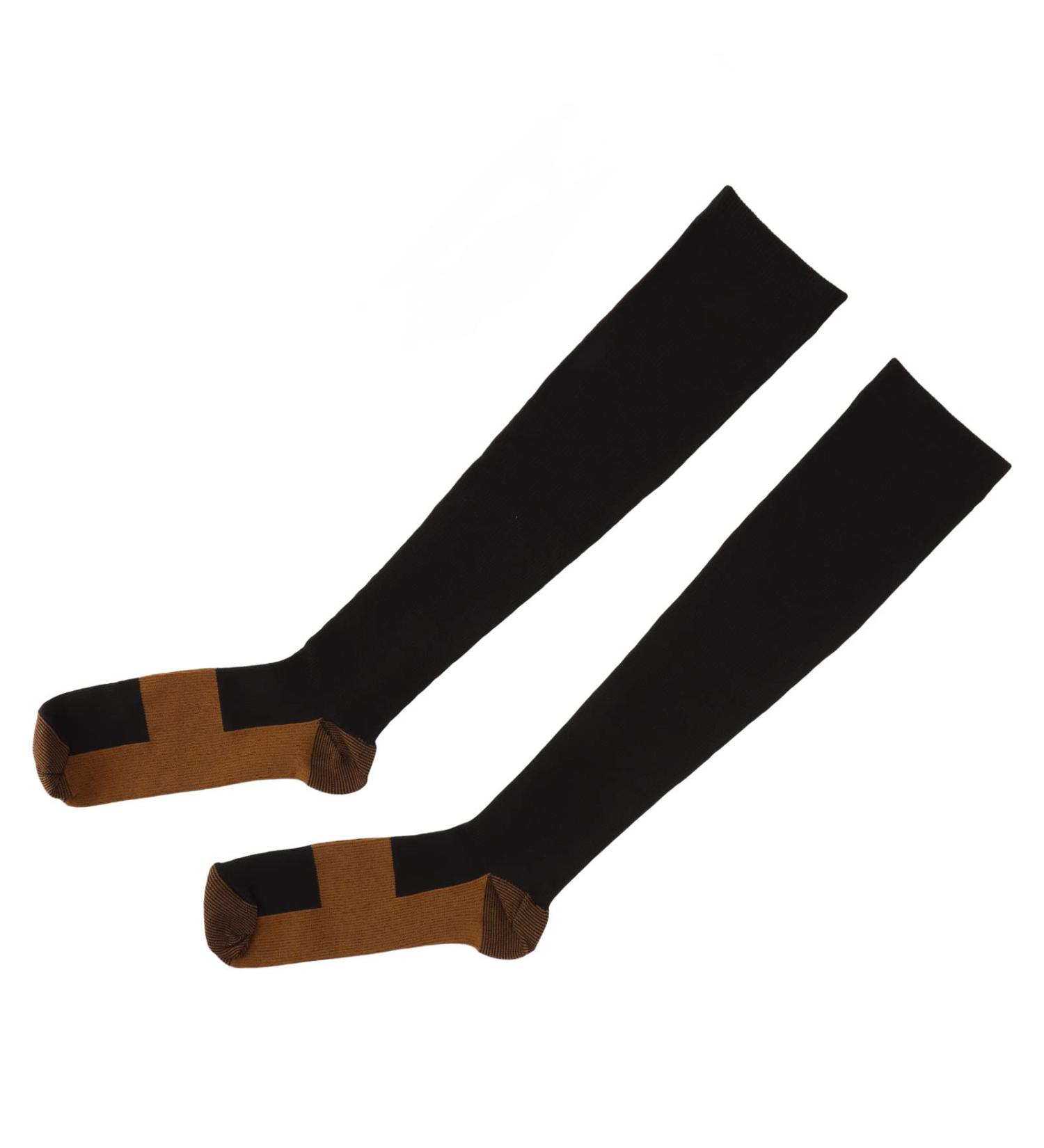 XXL Compression & Diabetic Socks for Pain Relief - Copper Fiber Soft & Breathable Improve Blood Circulation - Buy Online on GoSupps.com