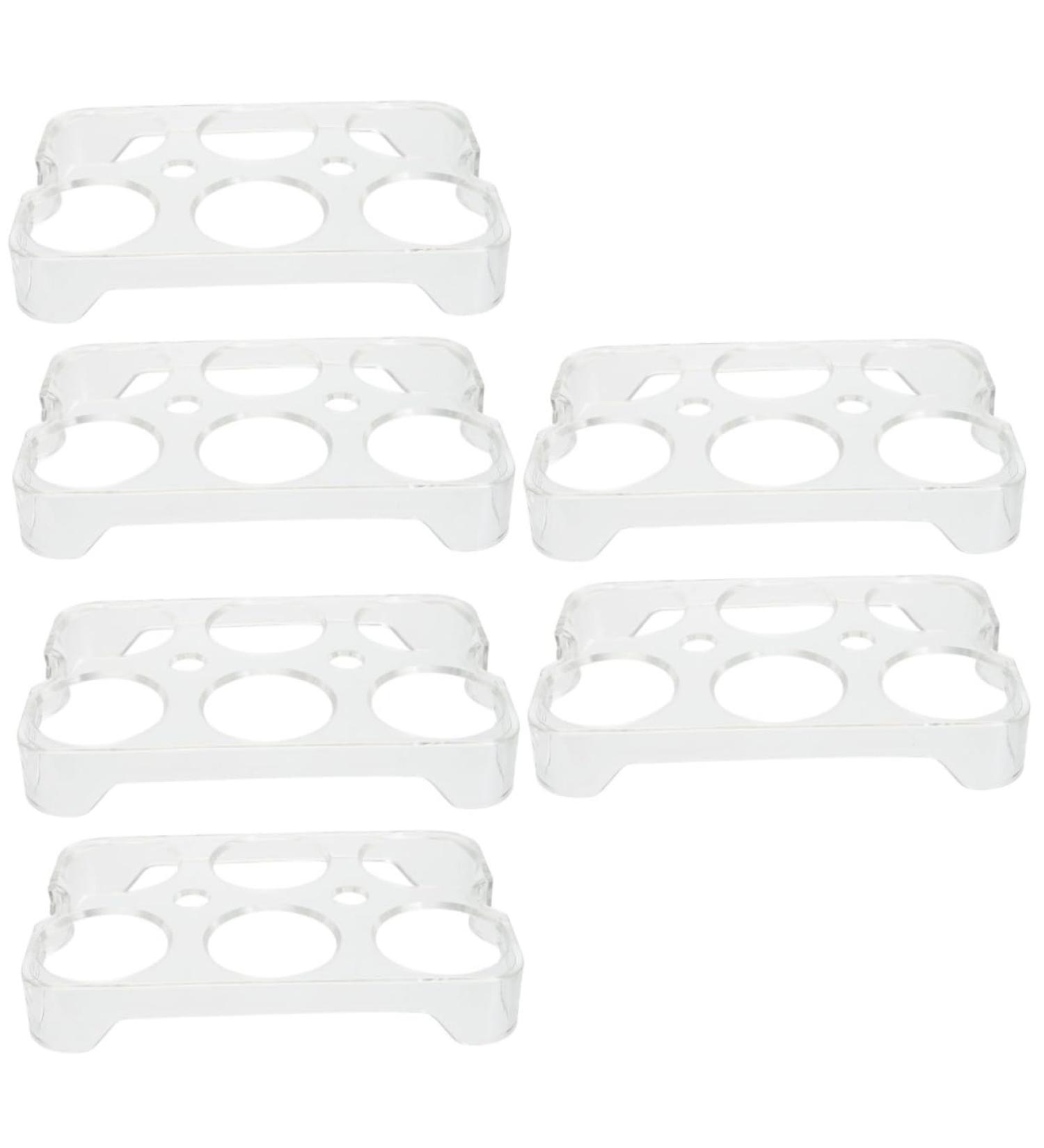 Angoily 6 Pcs Egg Shelf Empty Egg Cartons Plastic Egg Trays Egg Boxes Storage Bins Pp Take Away Storage Box - Buy Online on GoSupps.com