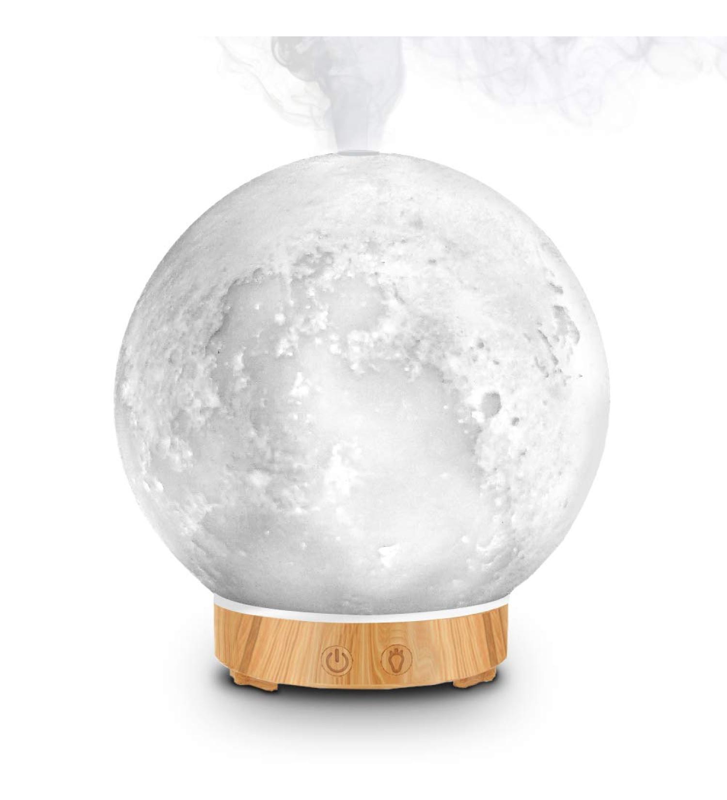 MEIDI Essential Oil Diffuser - Aromatherapy Moon Lamp with Humidifier - Adjustable Brightness & Mist Mode - Buy Online on GoSupps.com