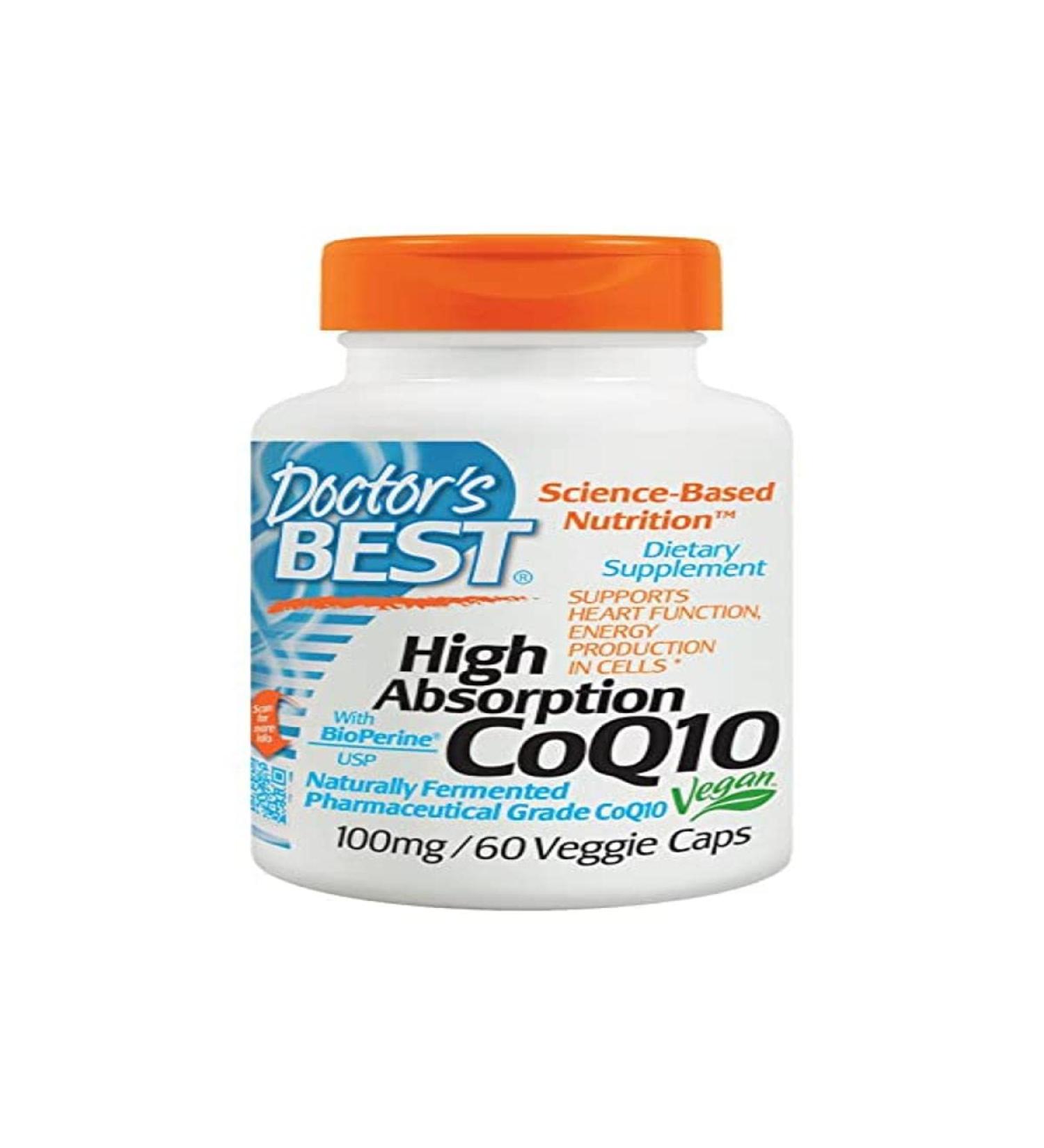 DOCTORS BEST High Abspt Coq10 W/Bioperine 60 CT