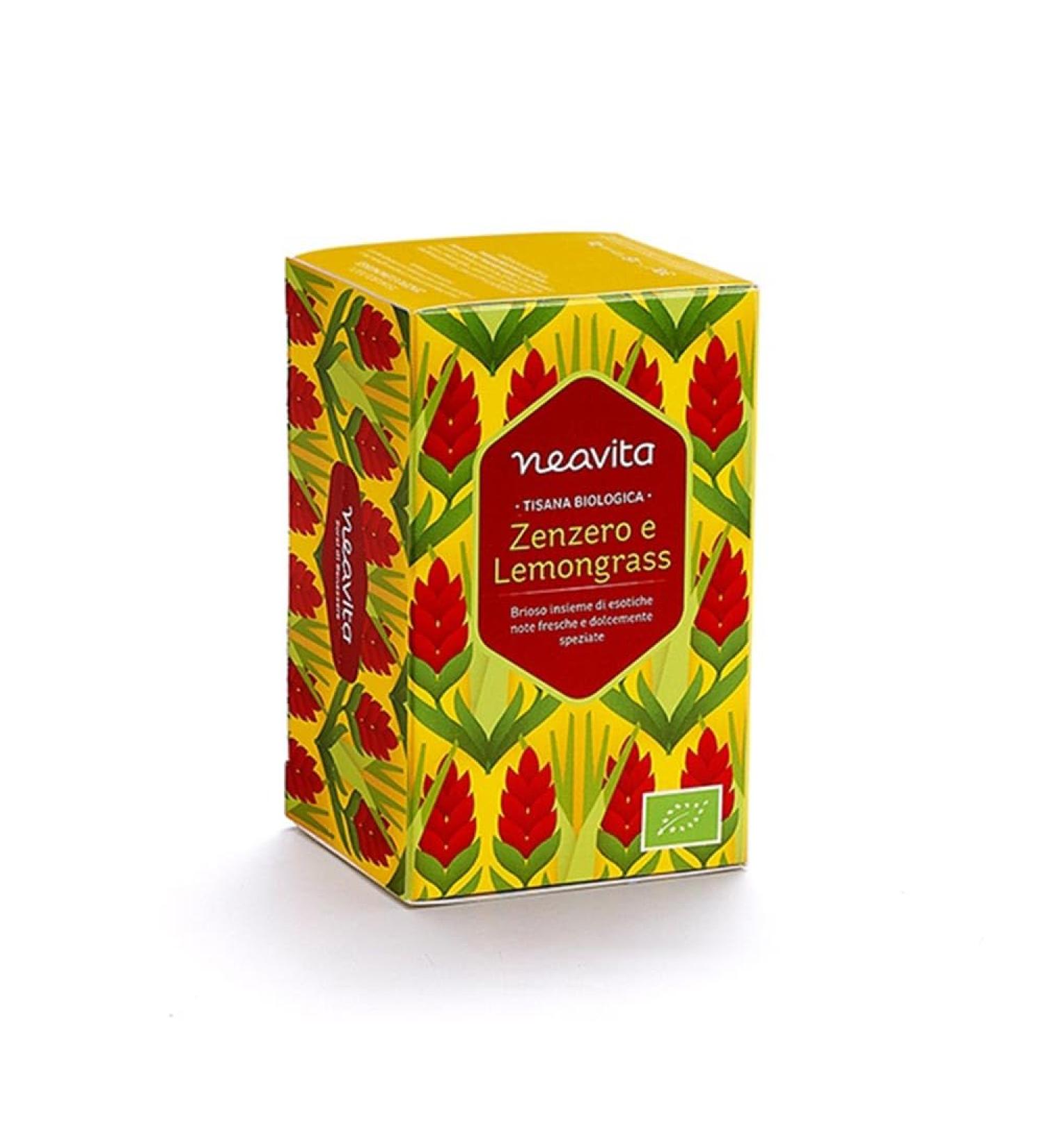 Neavita NEAVITA - Herbal tea with ginger and lime 15 filters - Exotic and slightly citrus notes