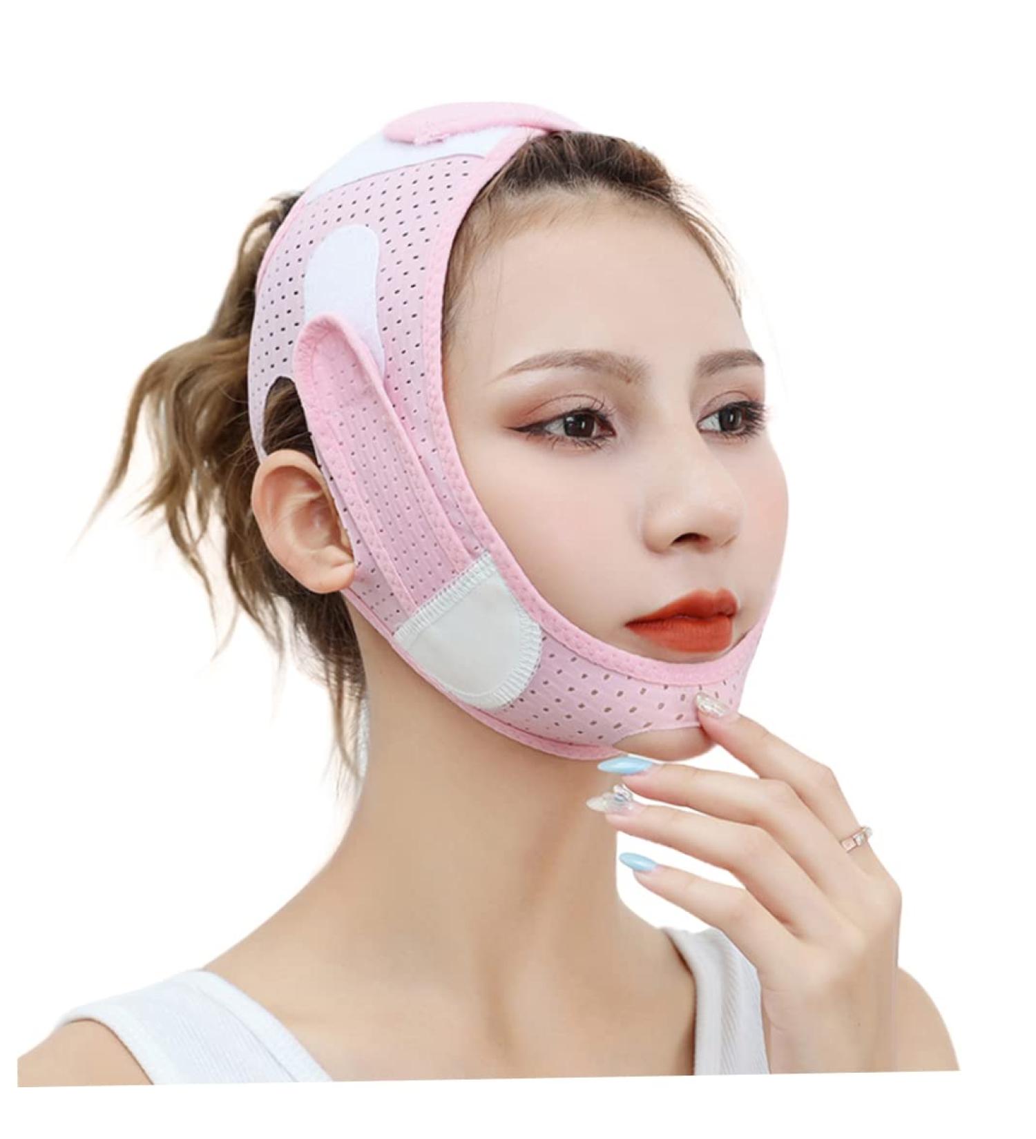 Double Chin Reducer Face Slimming Strap Double Chin Reducer V Line Lifting Face-Belt for Women Men Tightening Skin - Buy Online on GoSupps.com