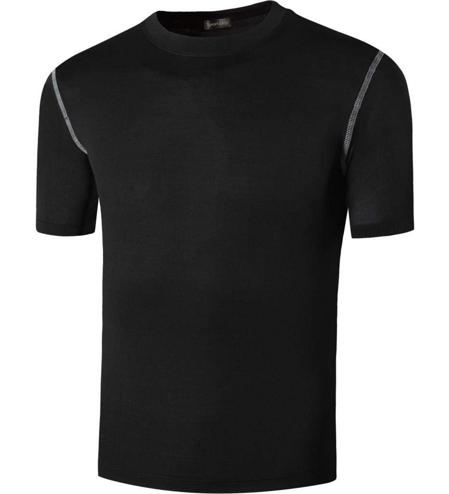 Sportides Boy's Short Sleeve Dry Fit Sport Polo Tee Shirt - LBS710 Black - Buy Online on GoSupps.com