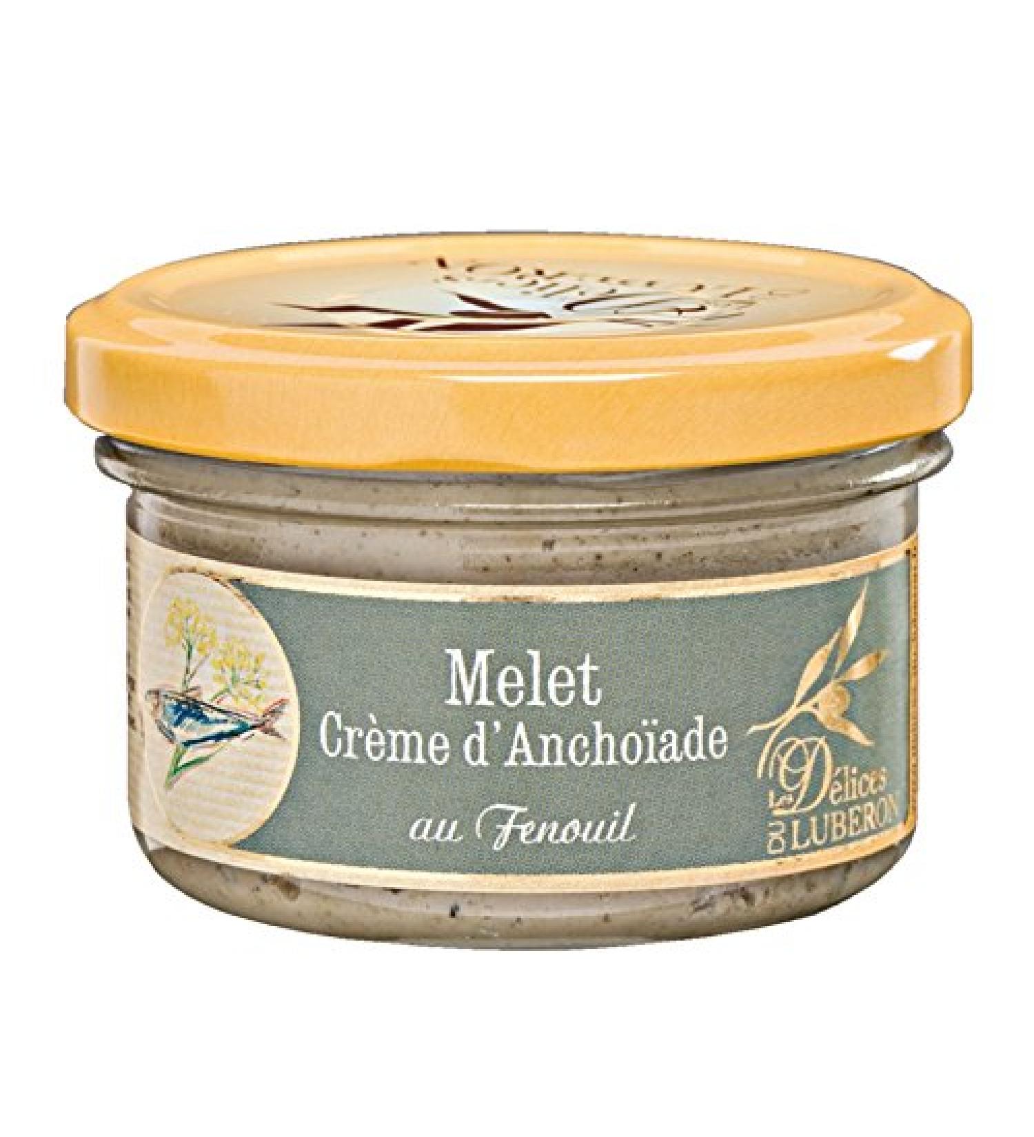 Les D lices du Luberon - Melet Cr me d'Ancho ade (Anchovy Cream with Fennel) 90g | International Shipping Available - Buy Online on GoSupps.com