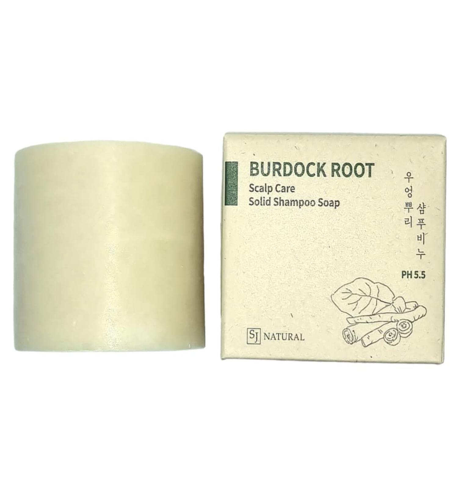Burdock Root Hair Regrowth Shampoo Bar Deep Cleansing Anti-Hair Loss Organic & Vegan Soap | Sulfate-Free Paraben-Free Cruelty-Free Eco-Friendly - Buy Online on GoSupps.com