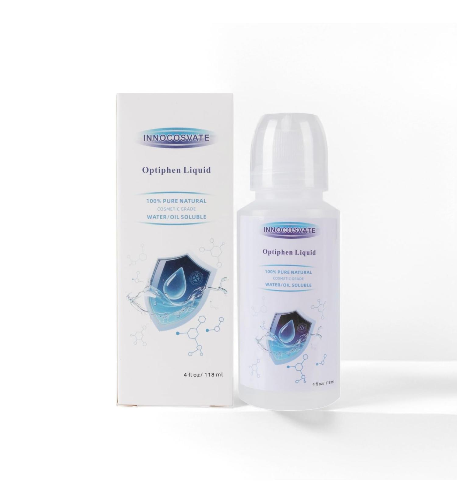 INNOCOSVATE Optiphen Liquid 4 fl oz Cosmetic-Grade Extend the shelf life of the product Formulated for Cosmetic Use Only - Buy Online on GoSupps.com