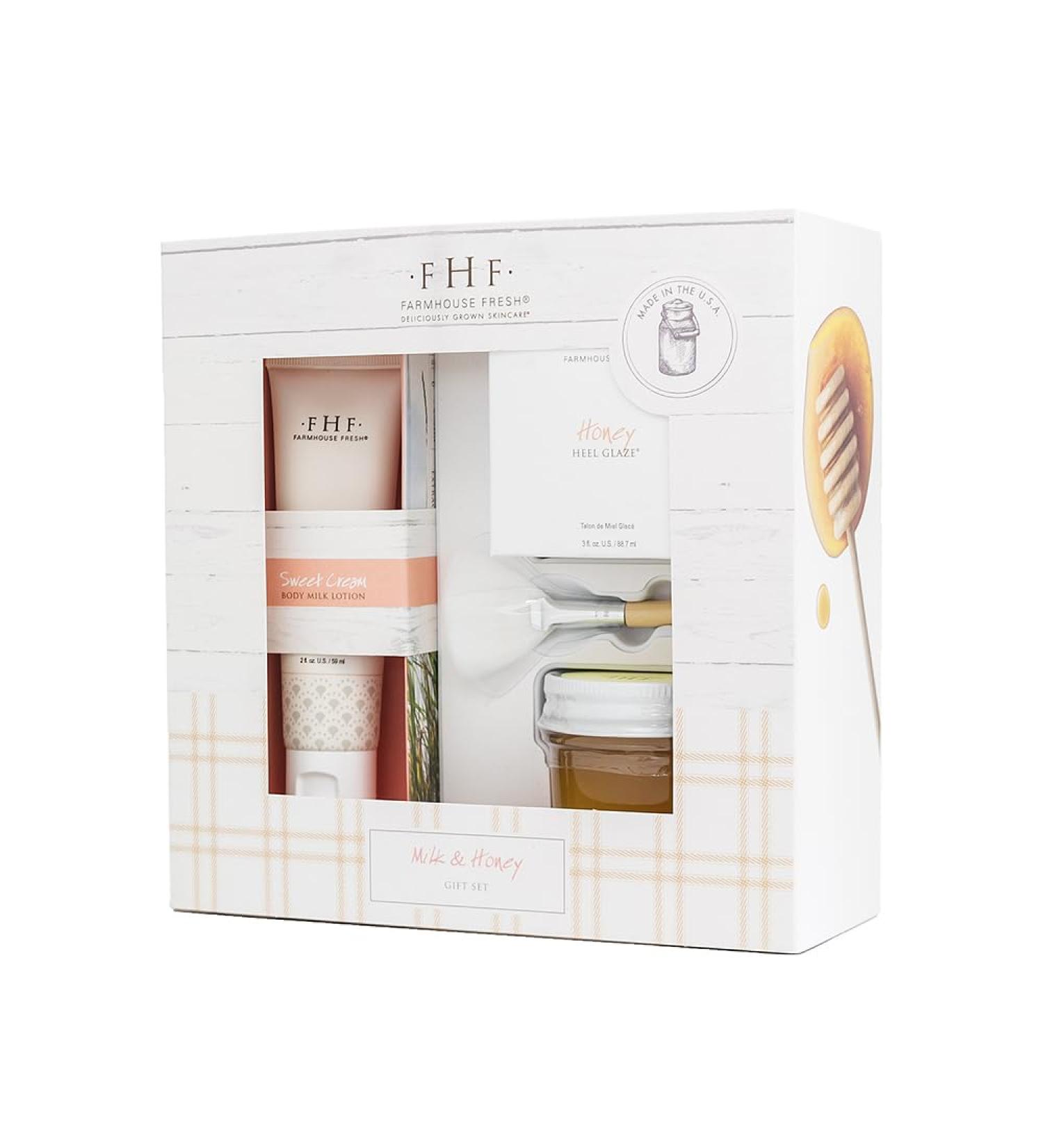 FarmHouse Fresh Milk & Honey Deluxe Boxed Gift Set | Premium Spa Gift for All Occasions - Ships Internationally - Buy Online on GoSupps.com
