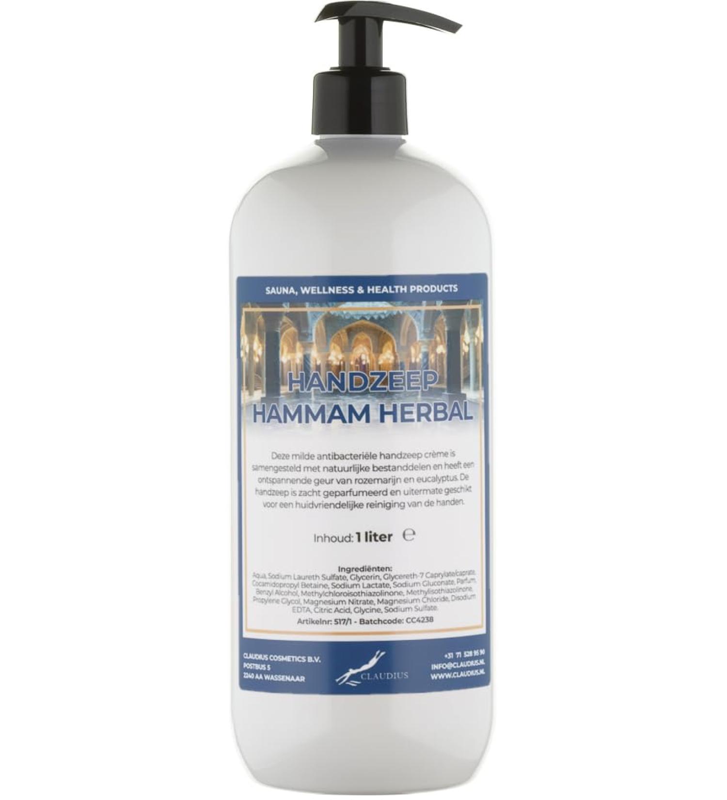 Claudius Hammam Herbal Hand Soap 1L - With Pump