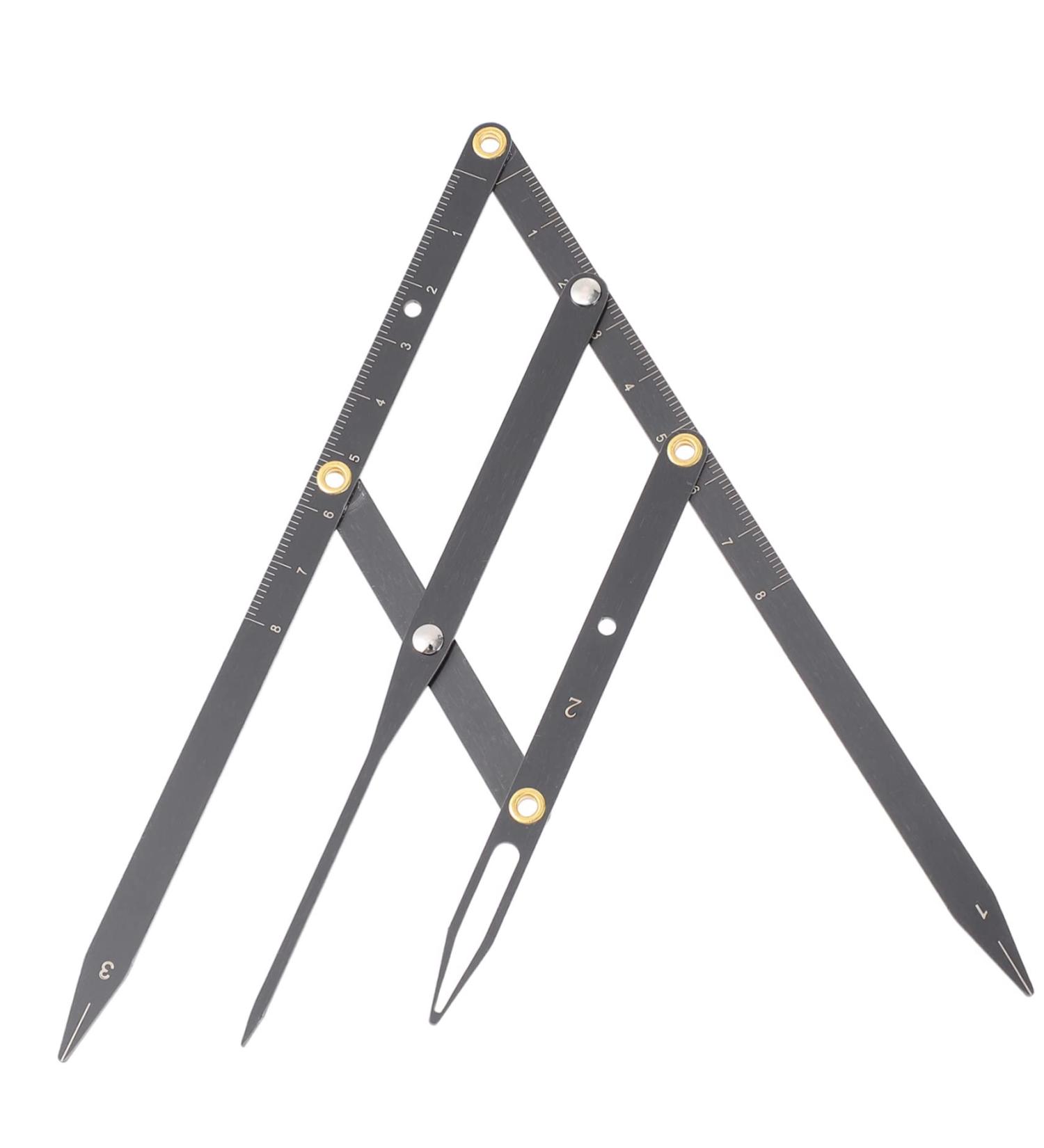 Mikinona Eyebrow Scale Mini Tools Makeup Tools Eyebrow Stencil Eyebrow Positioning Tool Balance Caliper Miss 1 count (Pack of 1) Black - Buy Online on GoSupps.com