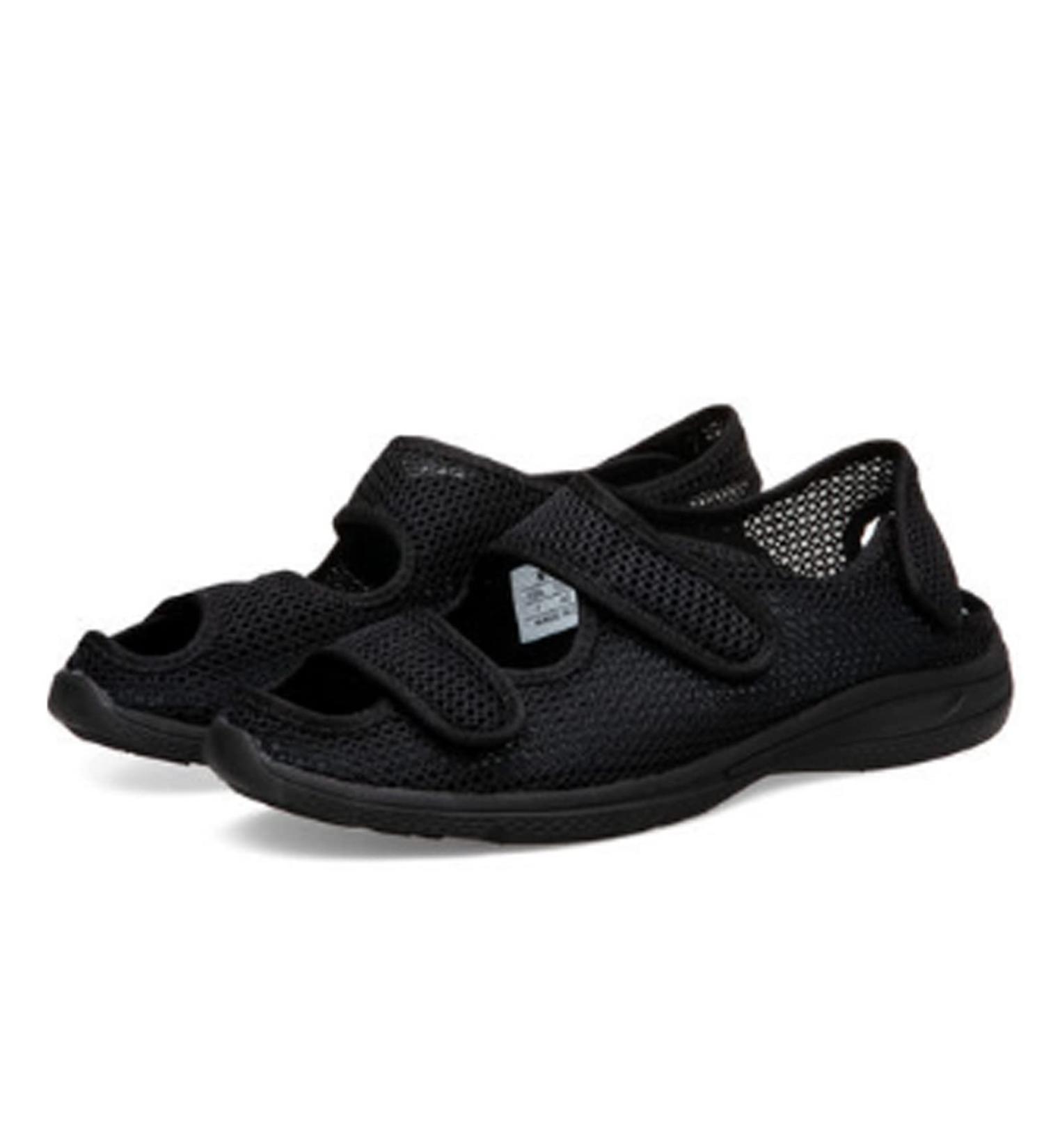 KXSM Open Toe Diabetic Sandals - Adjustable Closure, Wide Fit, Great for Swollen Feet - Black, Size 38 - Buy Online on GoSupps.com
