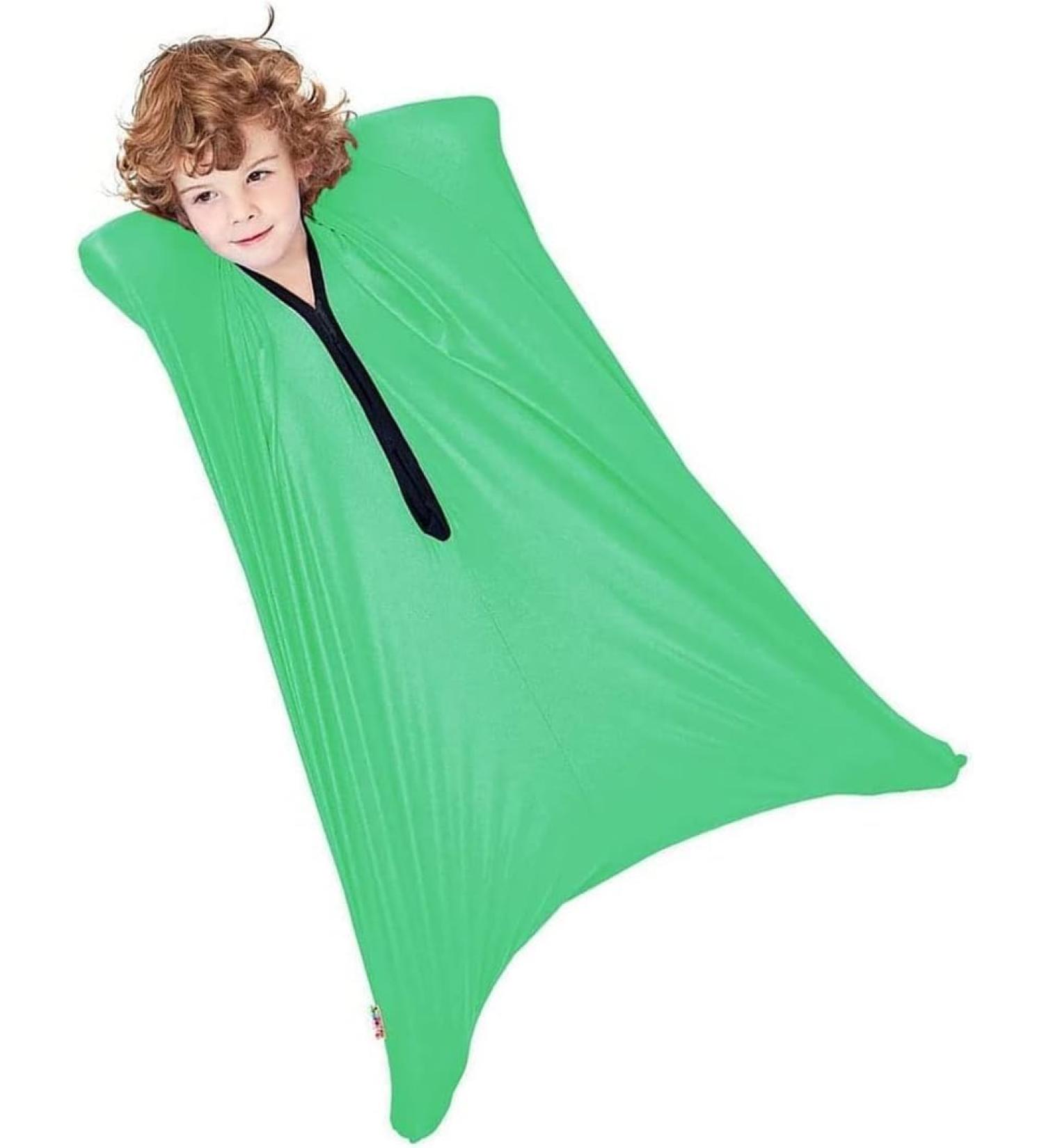 Sensory Sox Stretchy Body Socks Full-body Wrap To Relieve Stress Deep Pressure Sensory Sack For Self-calming And Relaxing Perfect For Children With Sensory Processing Disorder ( Color : Gr n Size : L Gr n - Buy Online on GoSupps.com