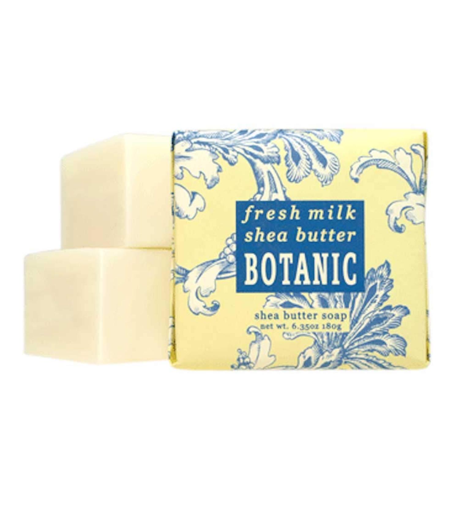 LIJA Greenwich Bay - 6oz Botanical Shea Butter - 3 Bar Soaps - Fresh Milk