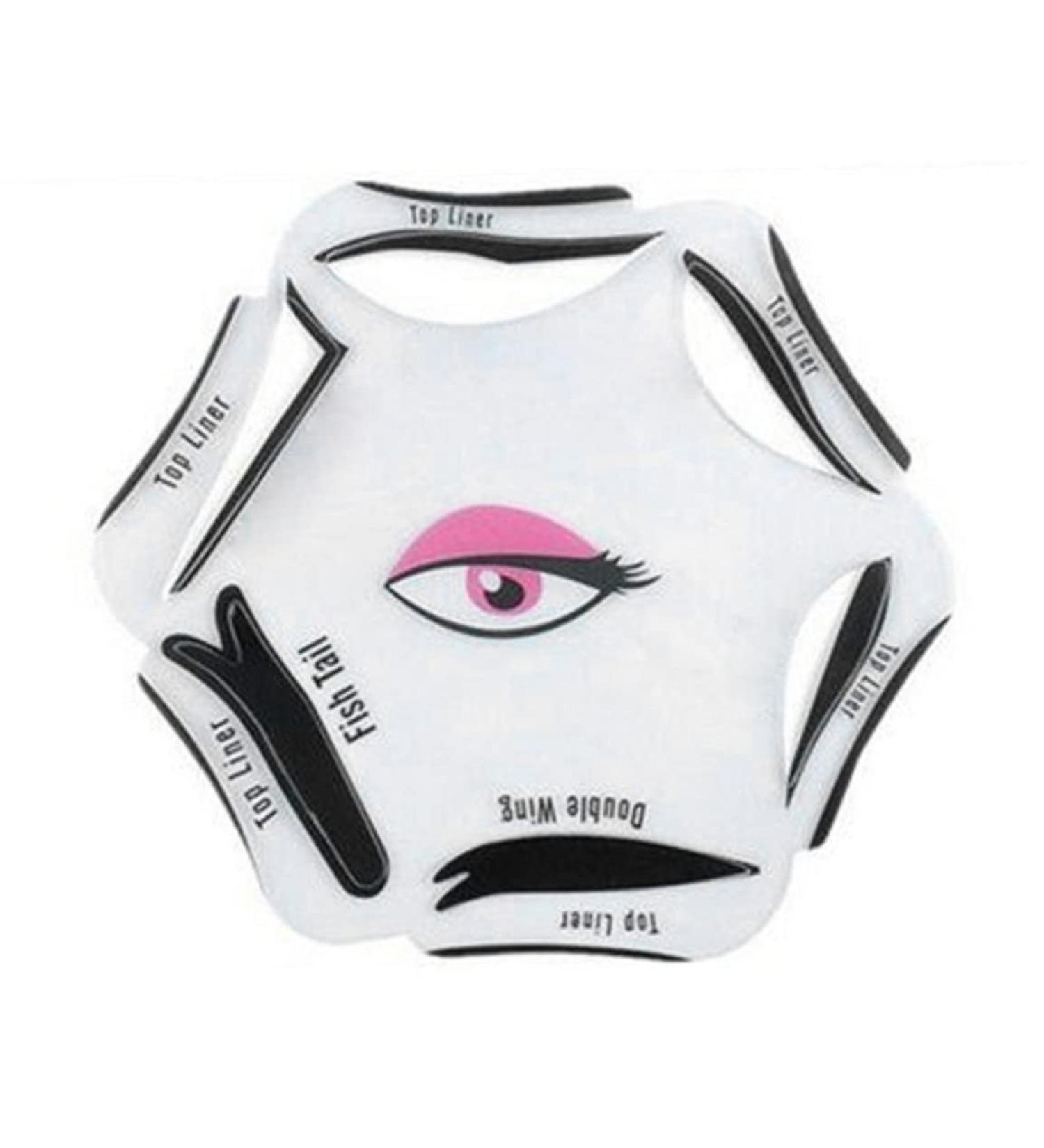 Eyeliner Guide Tool Eyeliner Stencil 6 in 1 Eyeline Guide Template Cat Liner Makeup Tool for Eyes - Buy Online on GoSupps.com